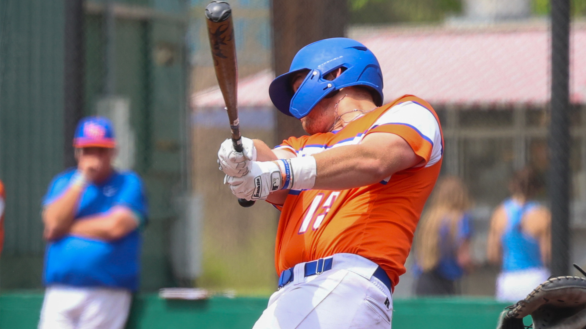 Chris Kelley swings at a pitch vs. OLLU 4/3/26