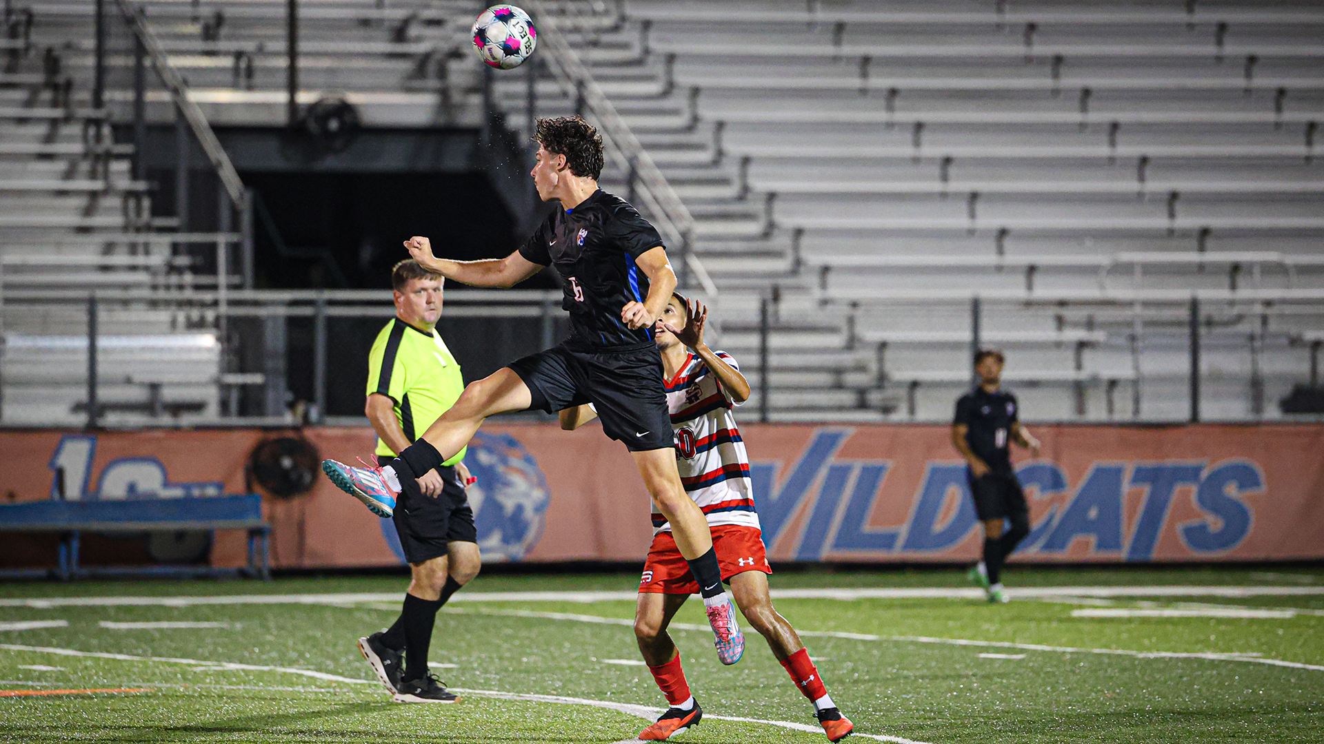 Gustavo Varnier heads ball vs. Southwest 9/24/26