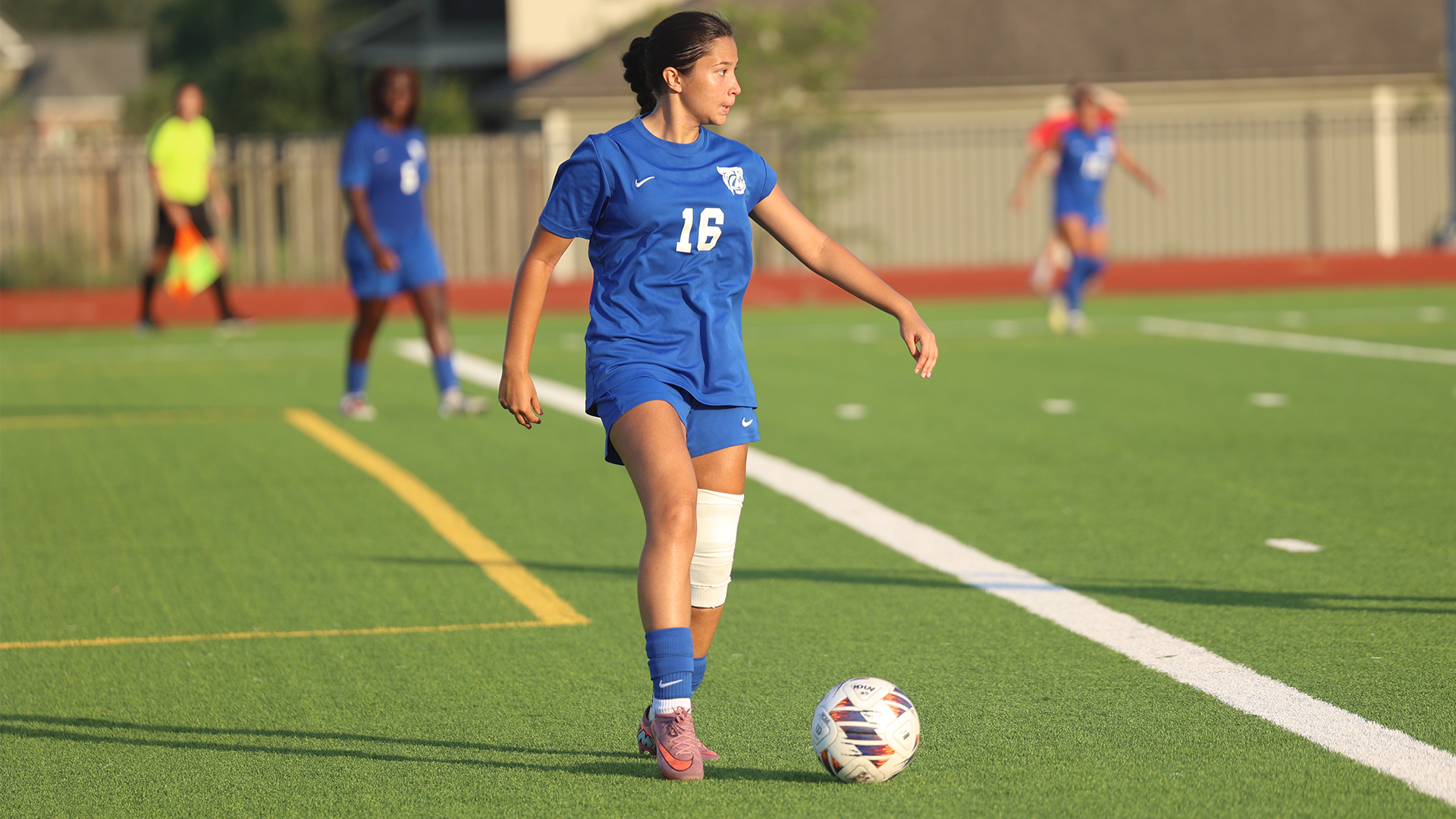Katie Bulmer on ball vs. Nicholls 8/29/26