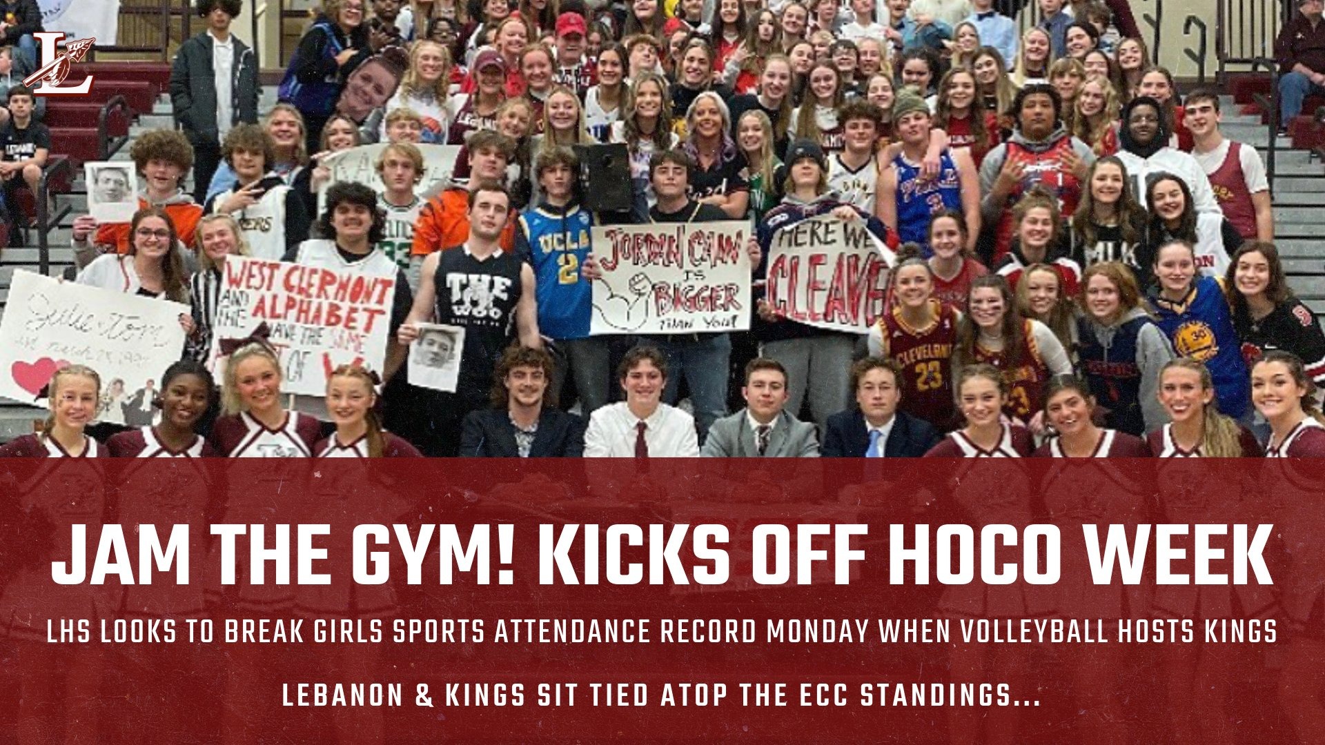 JAM THE GYM! LHS LOOKS TO PROVIDE A RECORD CROWD FOR VOLLEYBALL ON 9/11 Lebanon Warriors Athletics