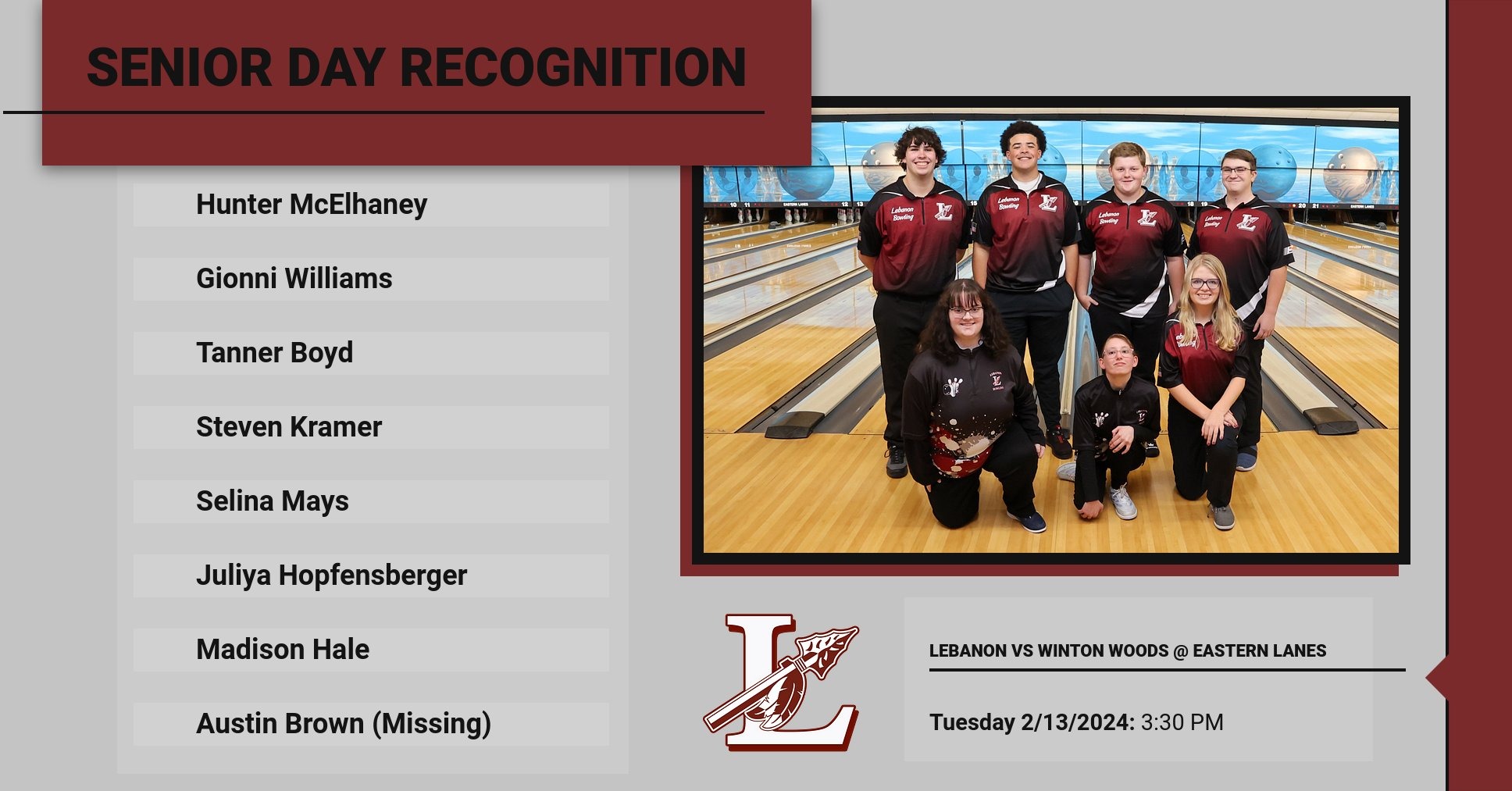 2023-24 Bowling-Senior Day
