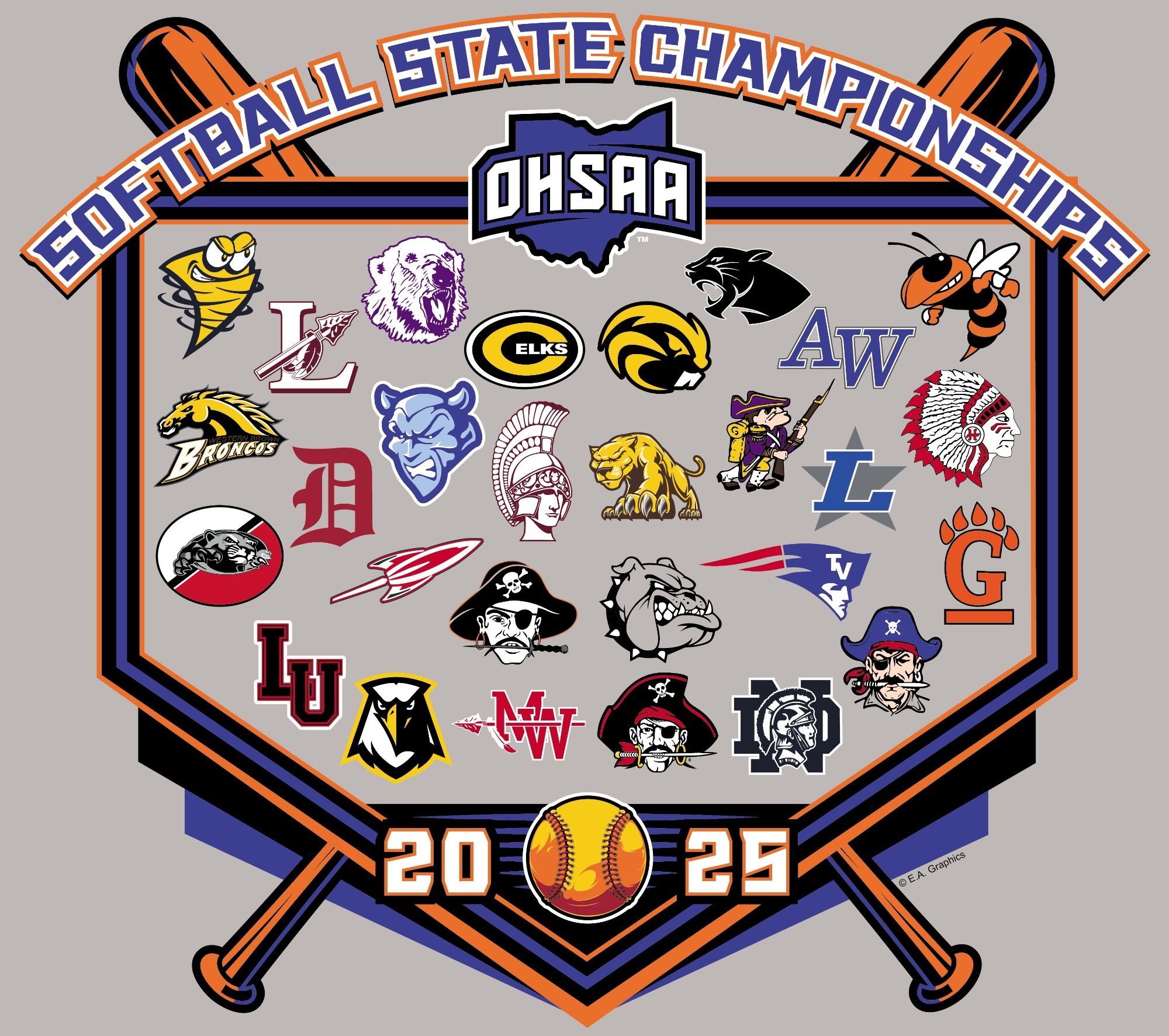 2025 OHSAA Softball State Championships Program Cover