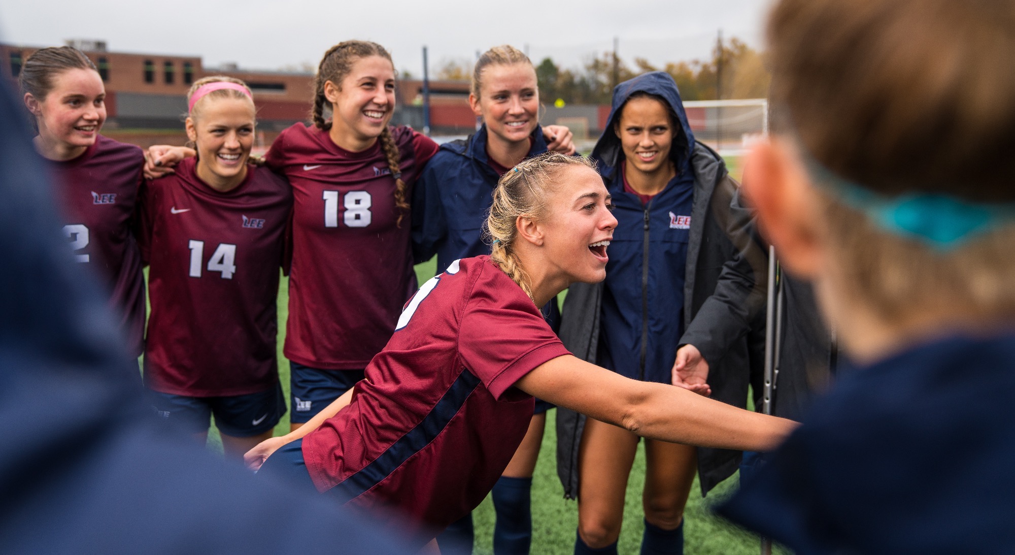 WSOC team huddle