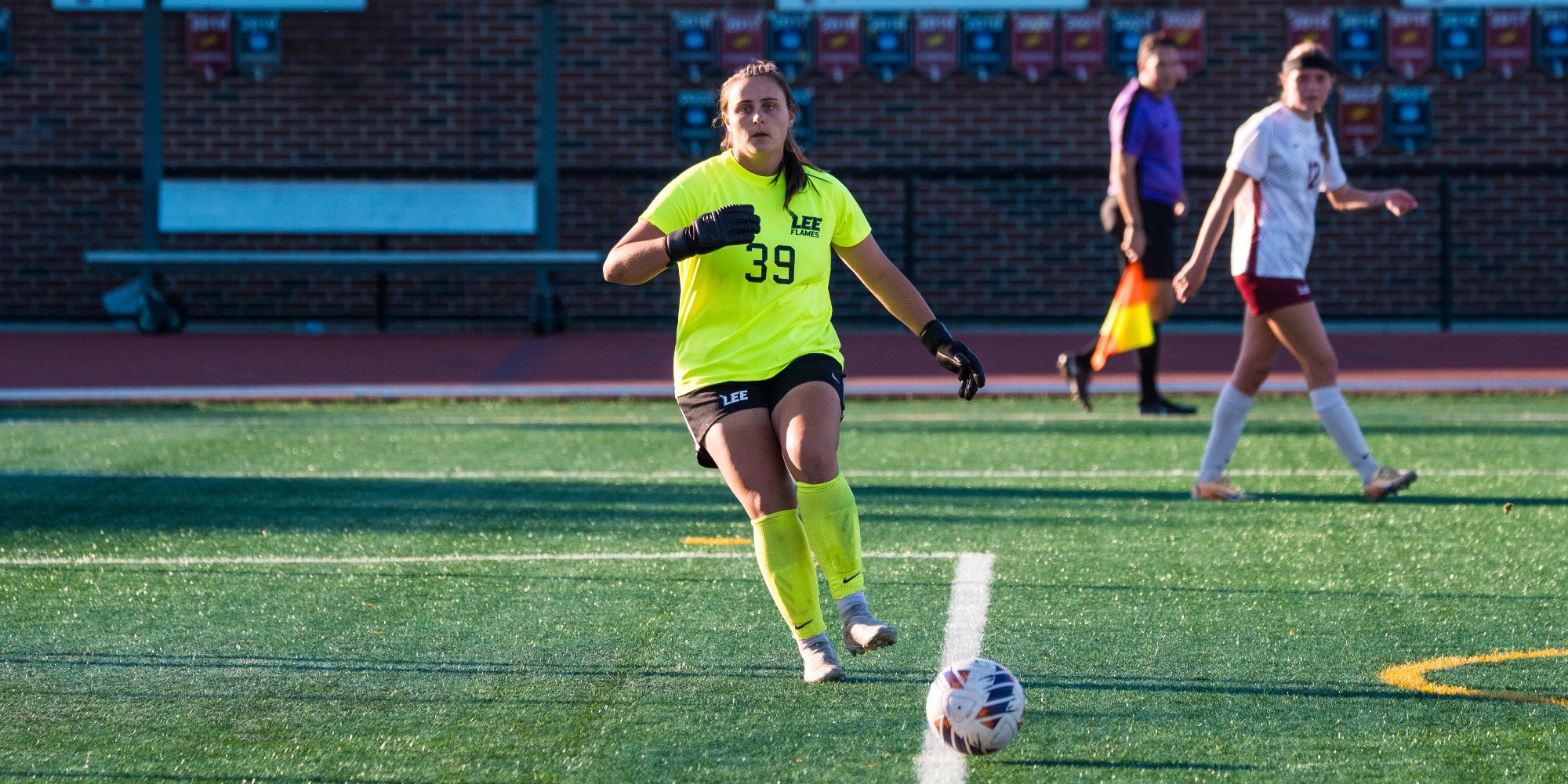 Whitcomb in goal