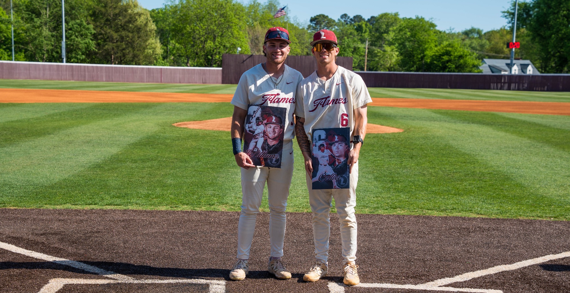 Williams and Collier for senior day