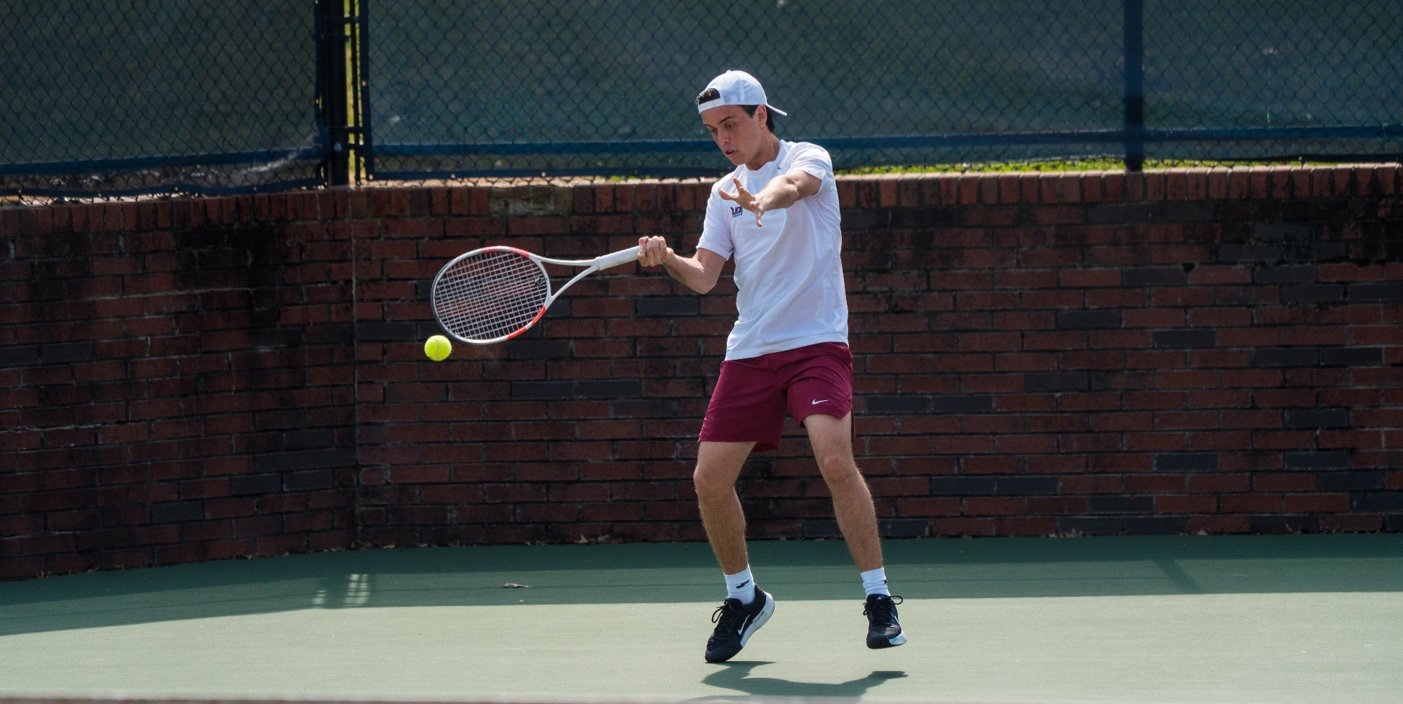 Francisco returning serve