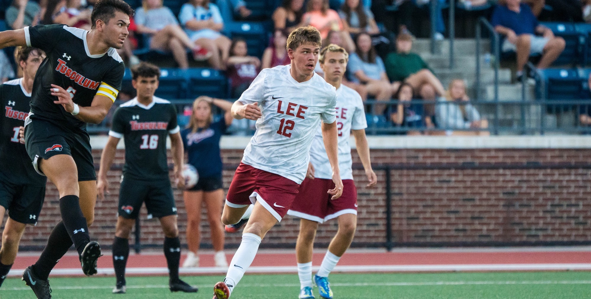 Colley running for the ball