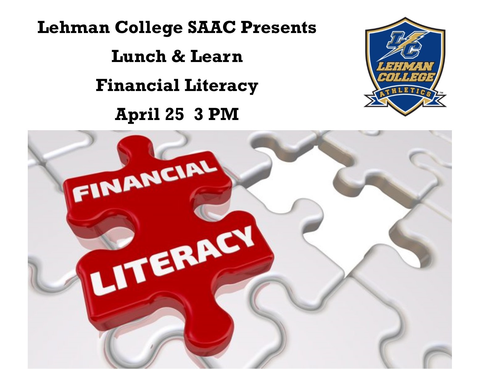 Lehman College SAAC Presents "Lunch and Learn" Financial Literacy