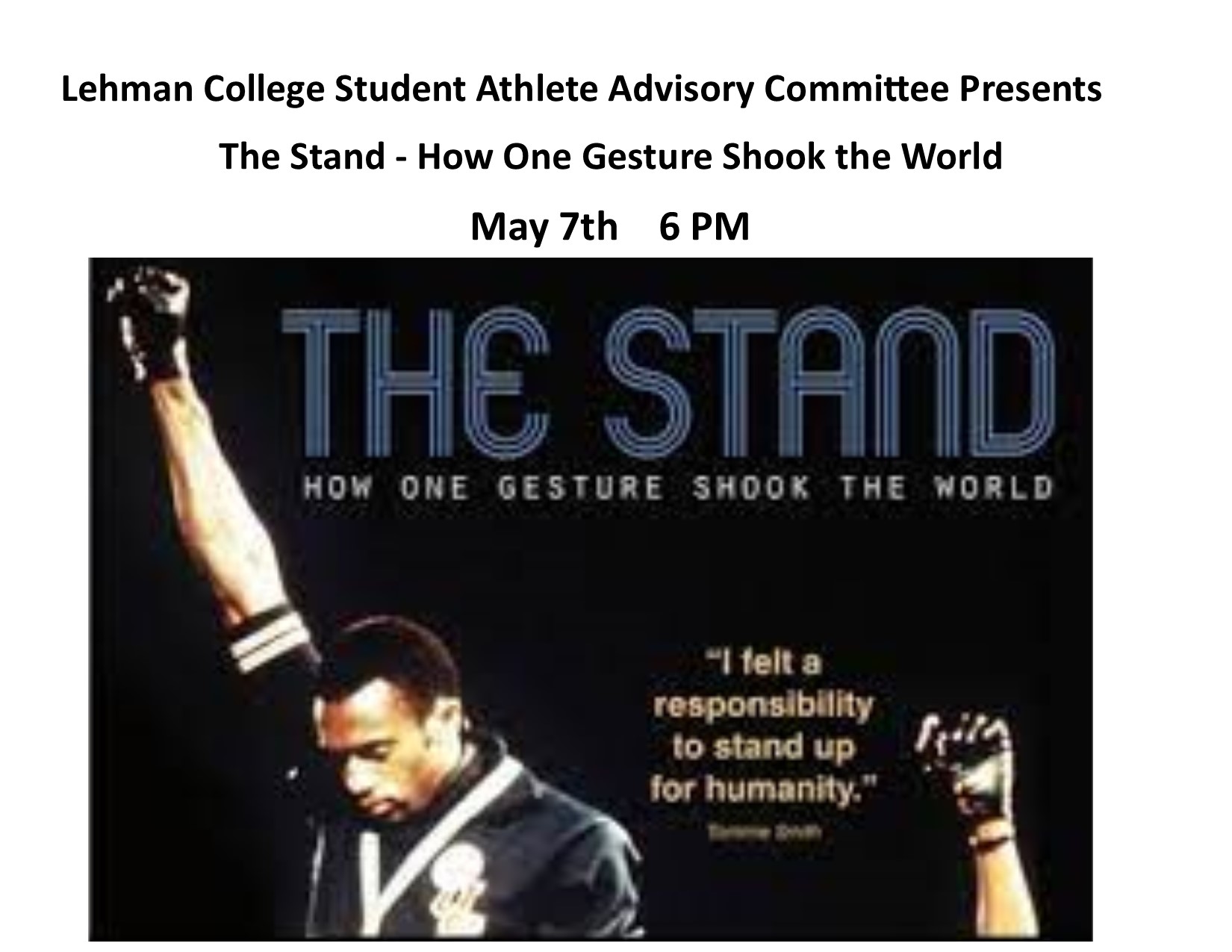 Lehman College SAAC Presents the Screening of "The Stand - How One
