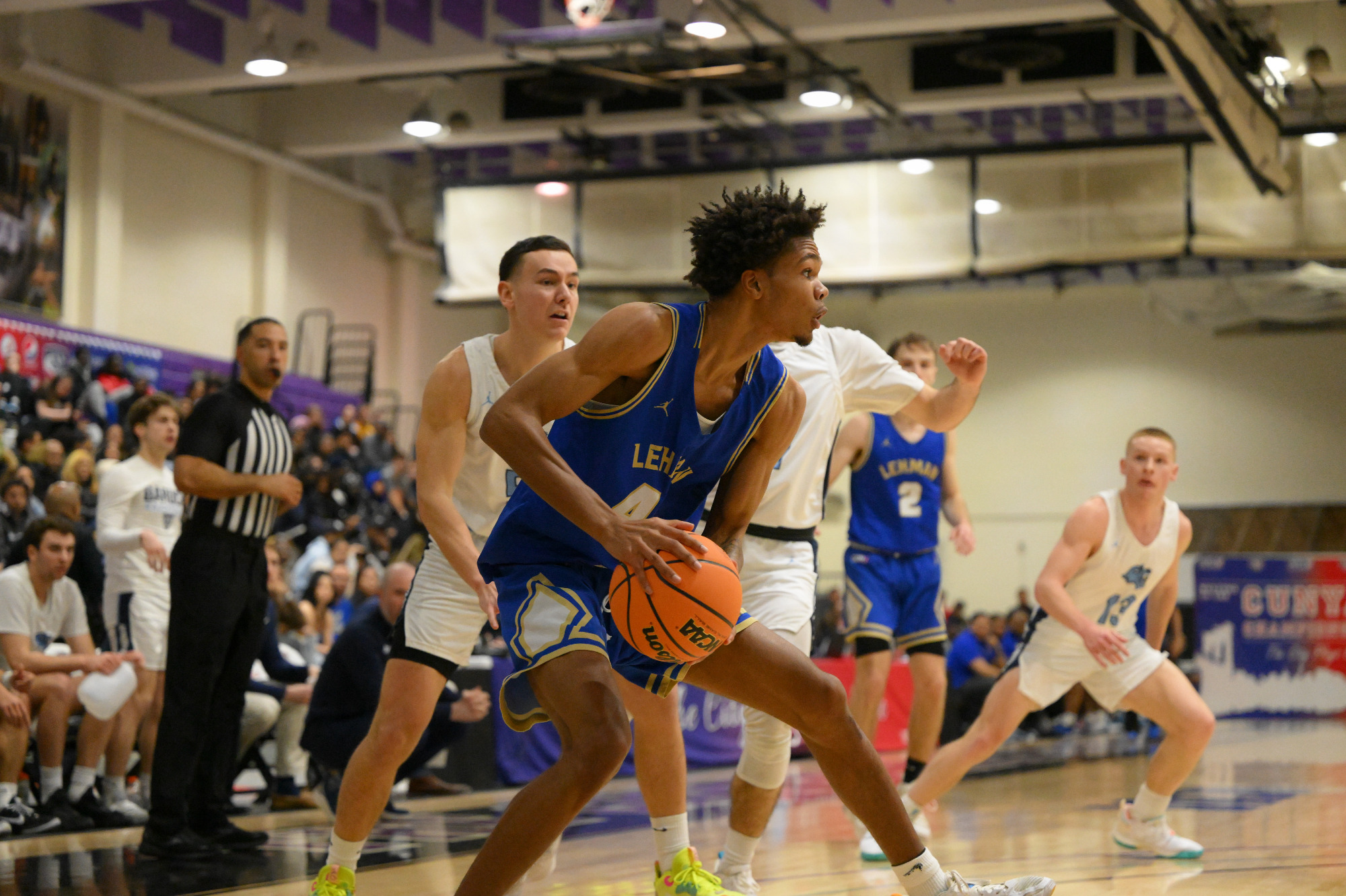 Men’s Basketball Top NC Wesleyan For Fourth Straight Win Lehman