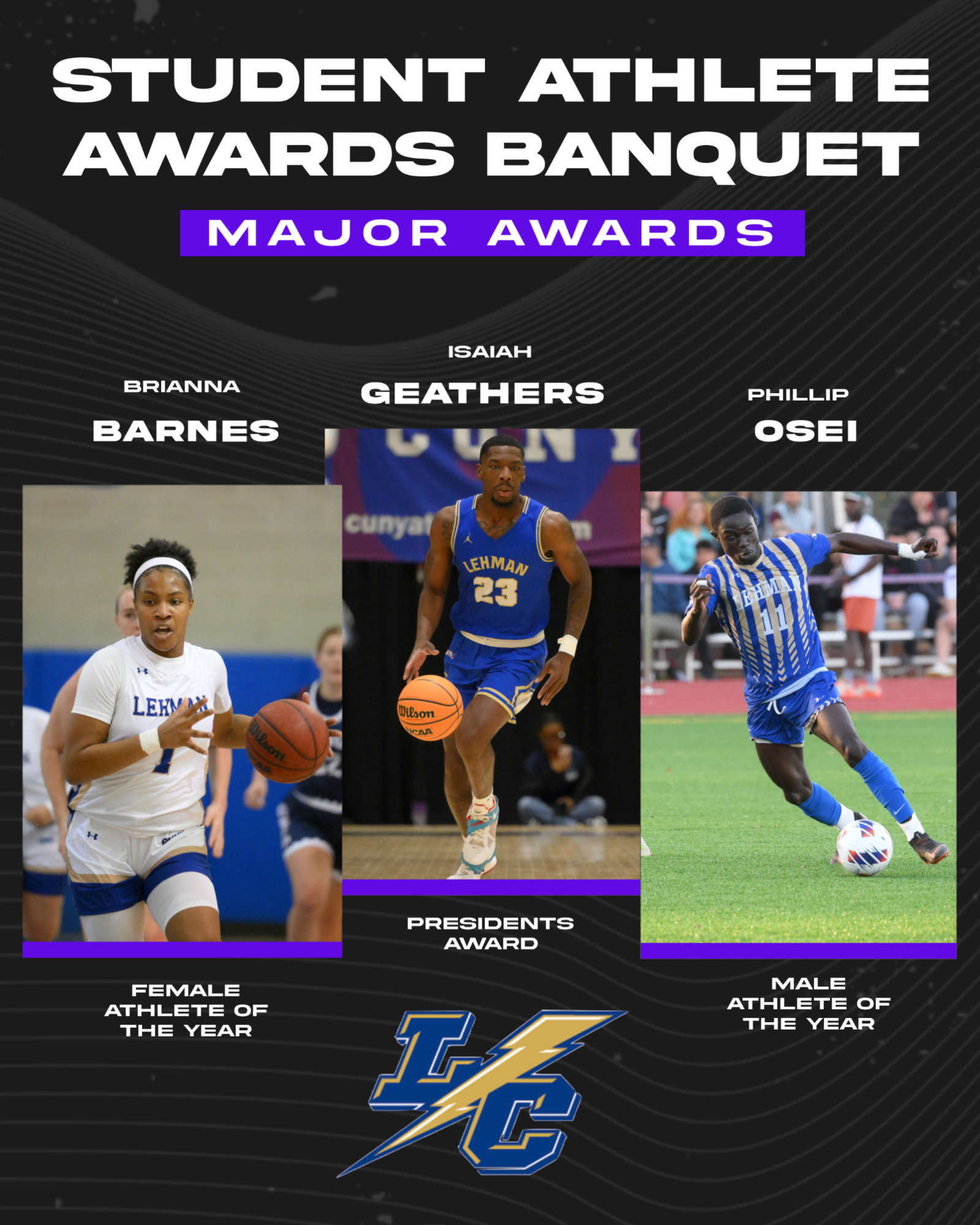 Lightning Hosts Annual Student Athlete Awards Dinner - Lehman College  Athletics