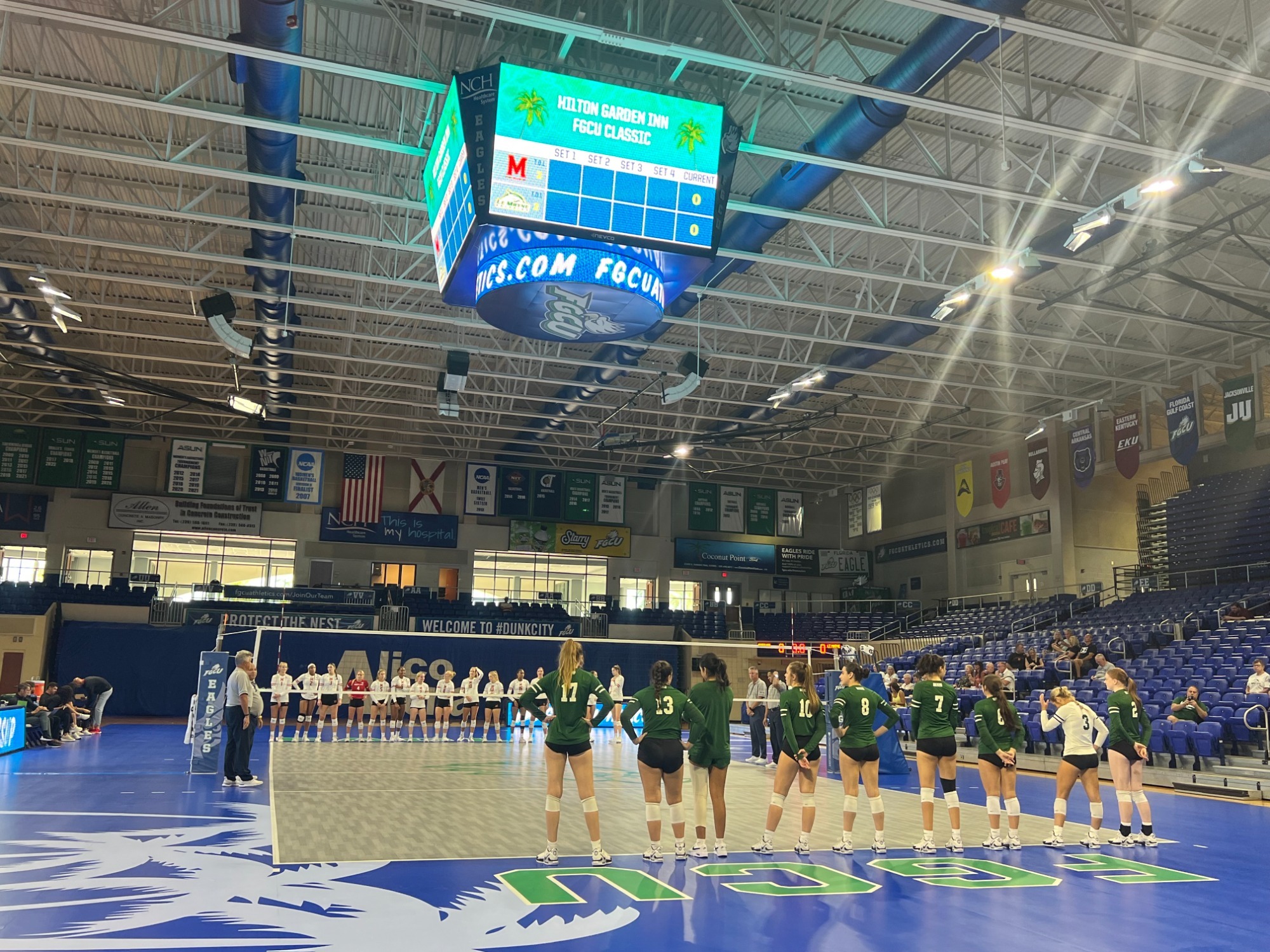 VOLLEYBALL FALLS TO FGCU Le Moyne College Athletics