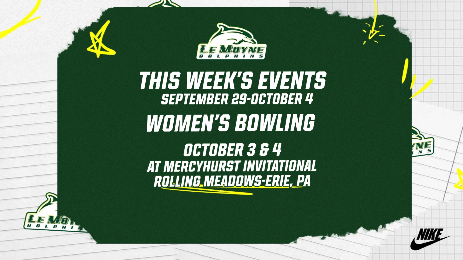 Women's bowling heads to the Mercyhurst Invitational on Saturday and Sunday
