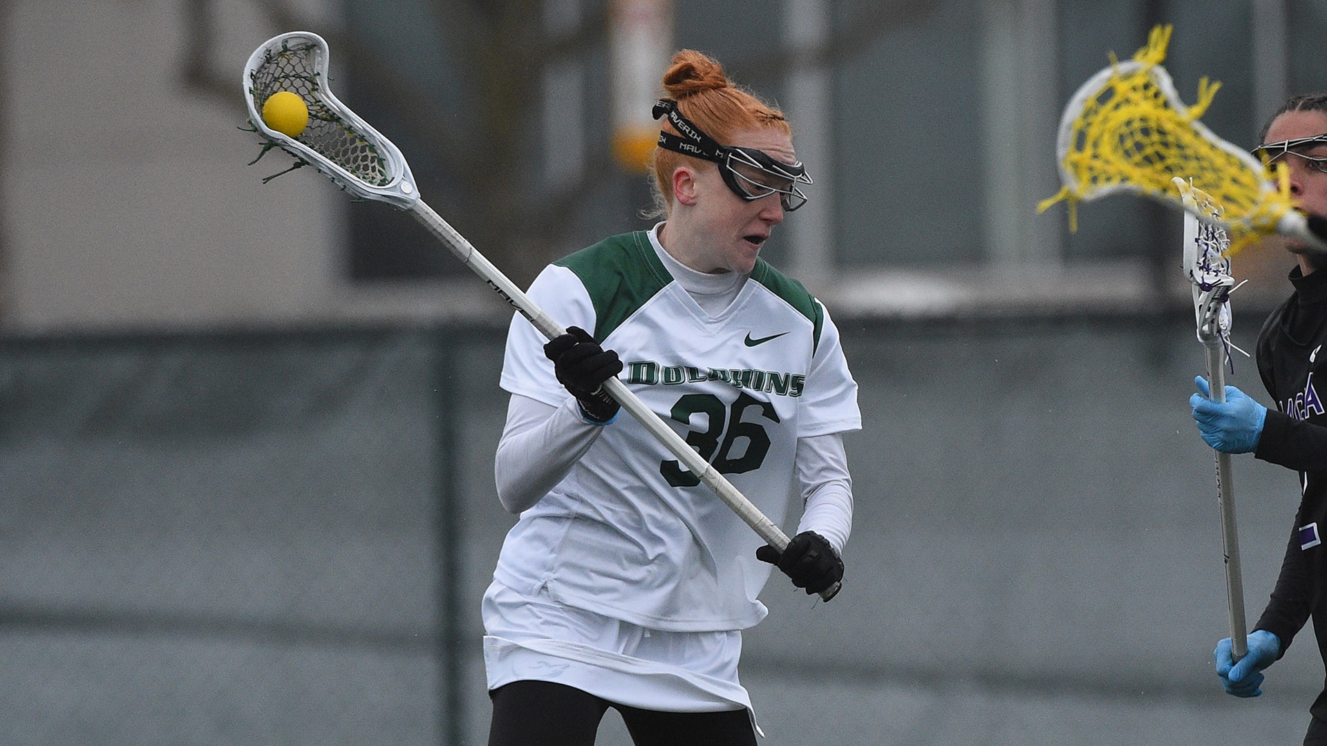 Maddi Barney takes a shot against Niagara