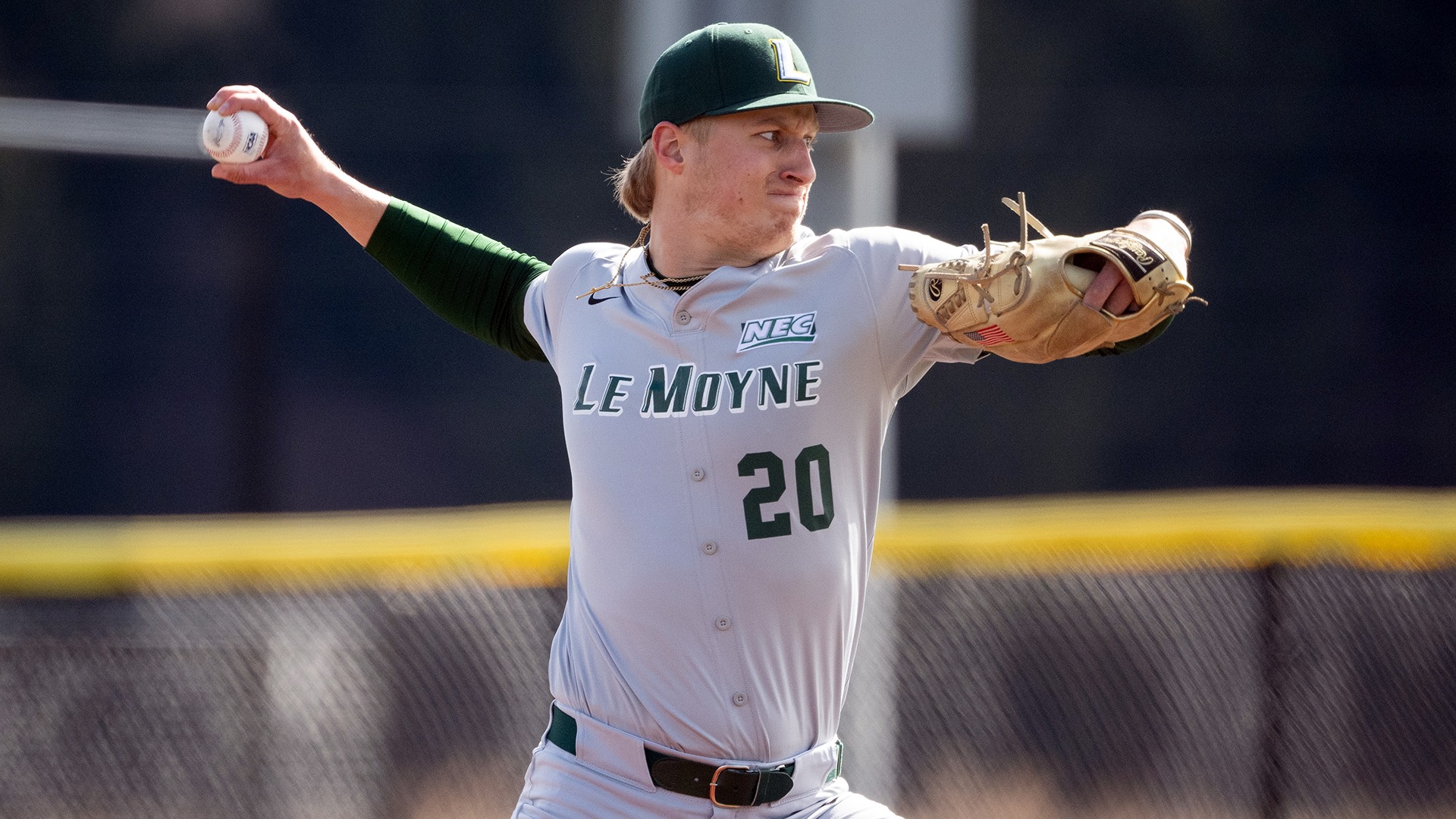 Petraitis Delivers a pitch against Delaware State
