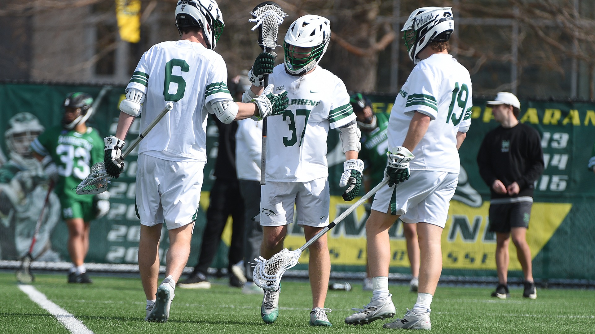 Owen Wilson Celebrates Goal with Dan Ludington and Emmet McDermott