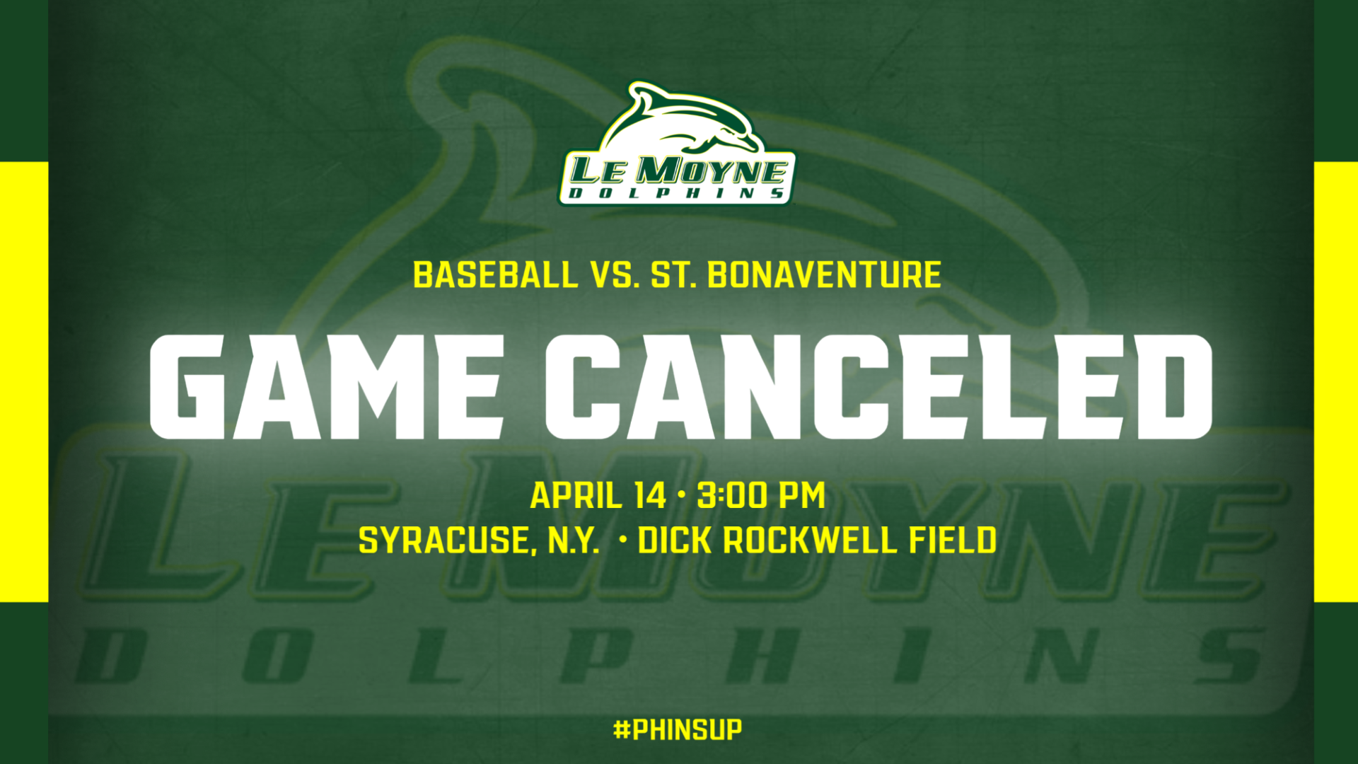 Baseball vs. St. Bonaventure has been canceled
