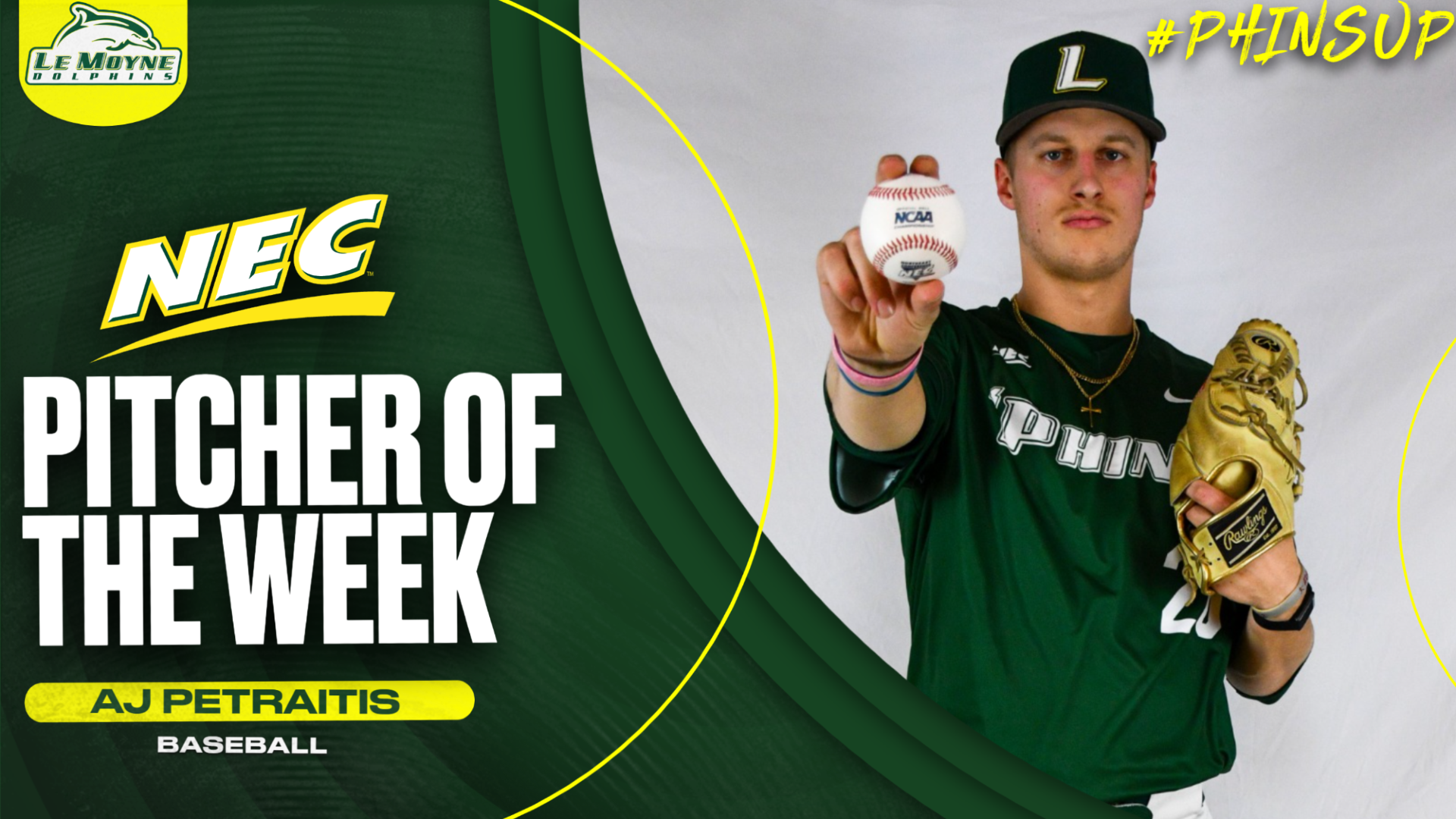 AJ Petraitis NEC Pitcher of the Week