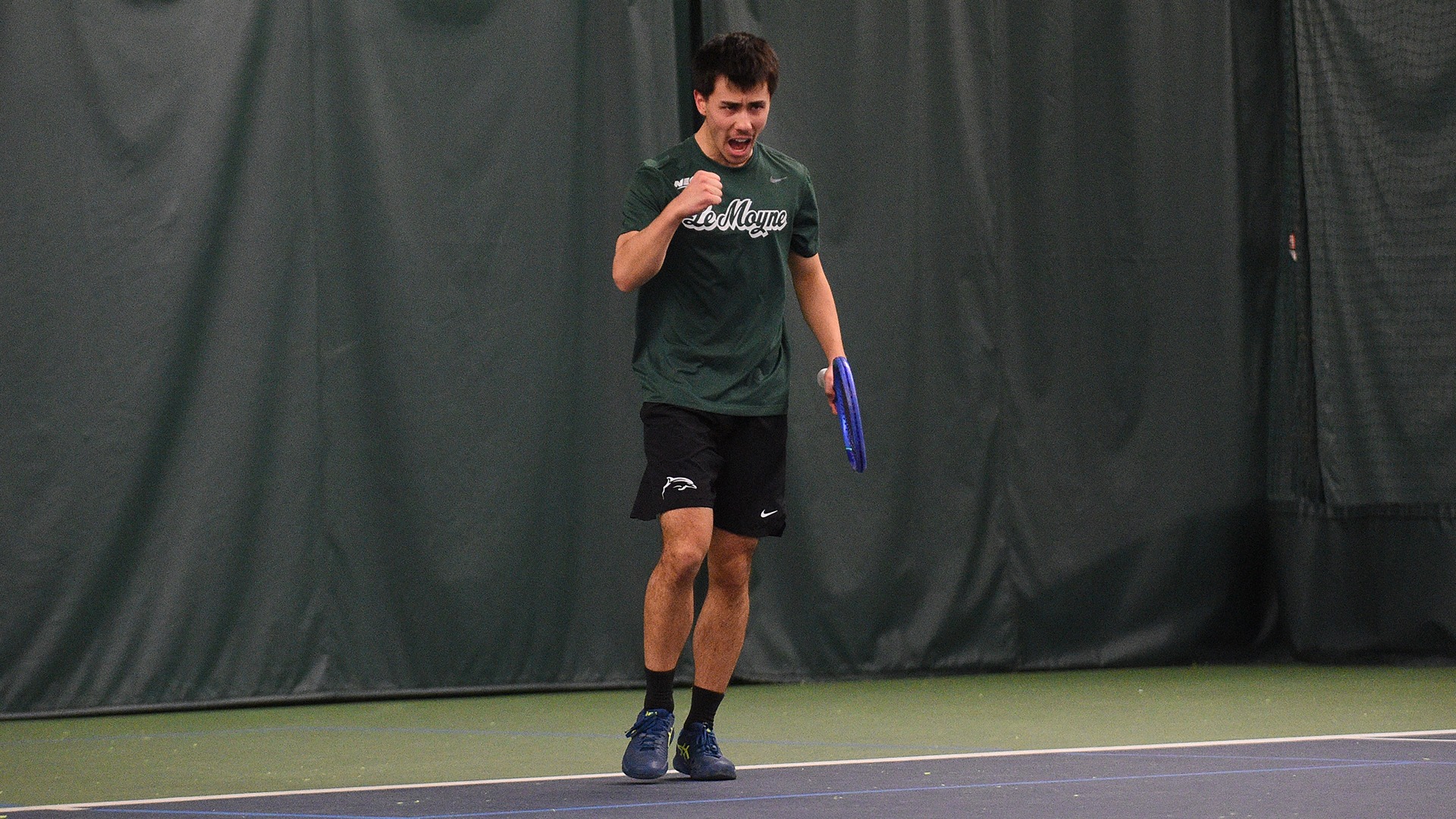 Bortolaso Celebrating a point against Stonehill