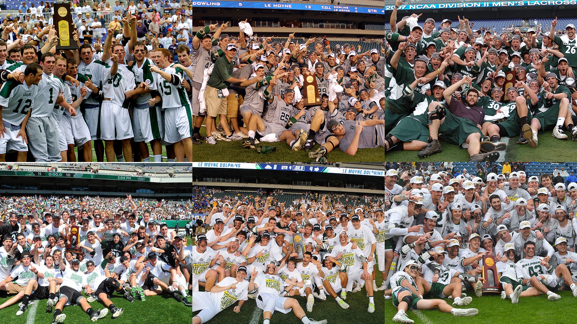 Le Moyne College men's lacrosse's six national championship teams