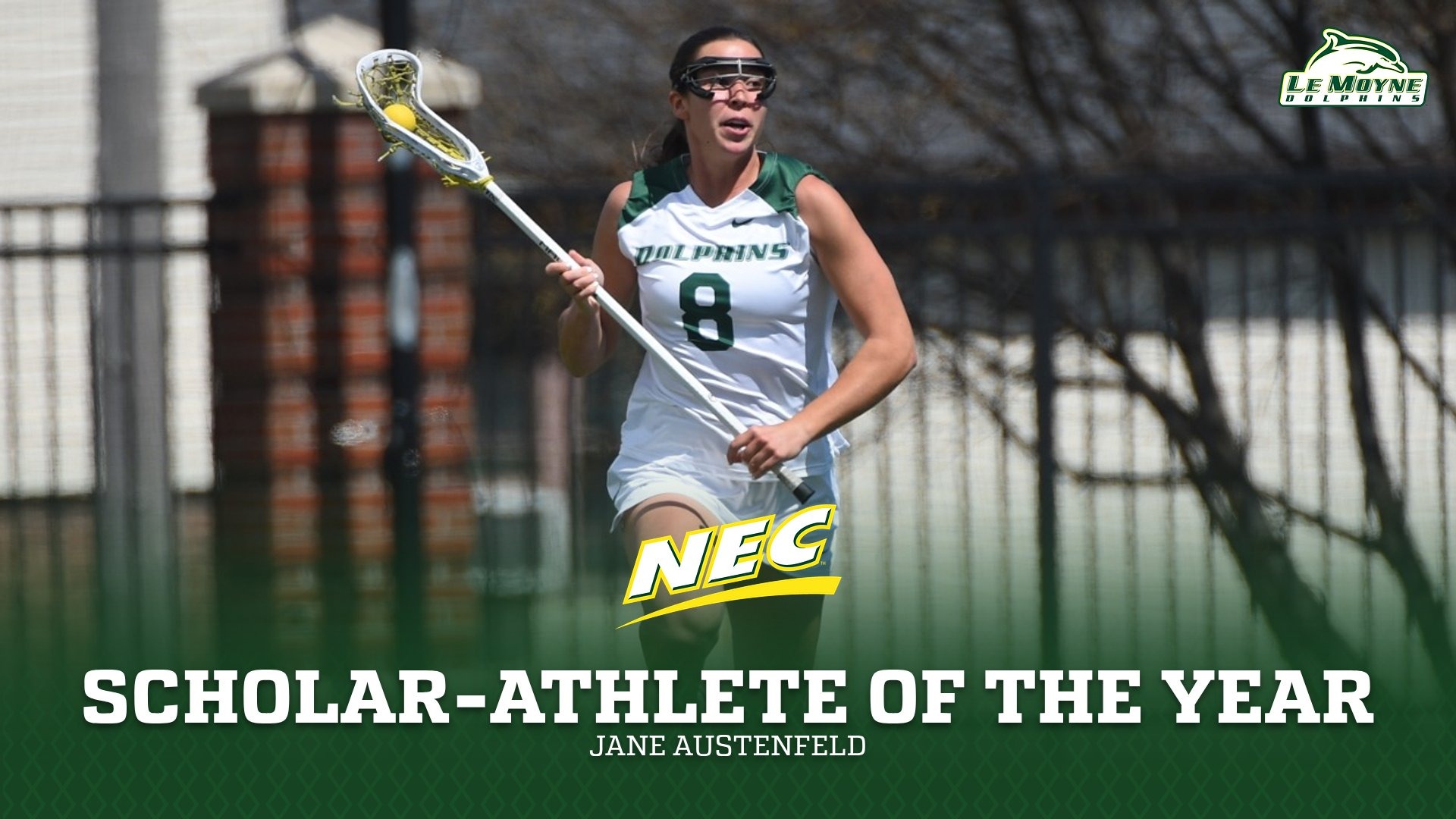 Jane Austenfeld has been named the NEC Scholar-Athlete of the Year