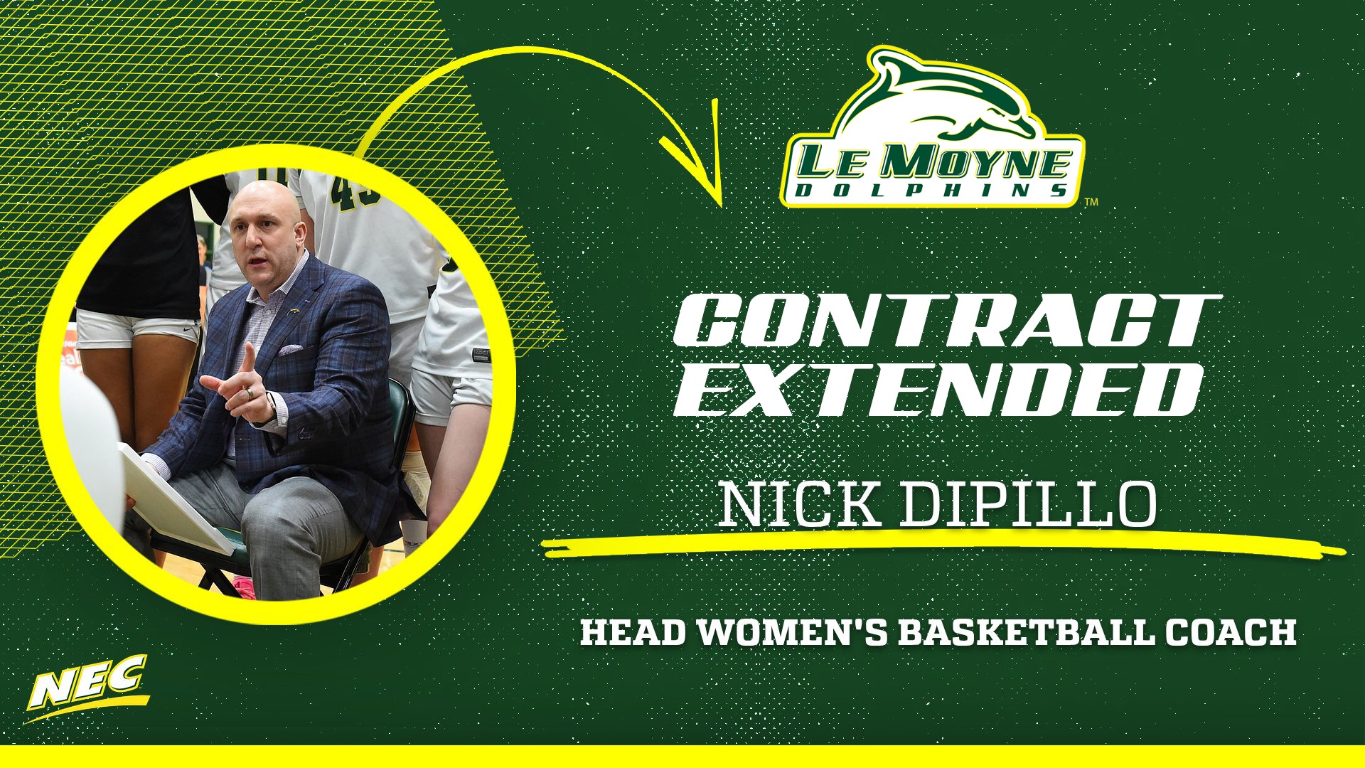 Nick DiPillo signs extension as Le Moyne head women's basketball coach