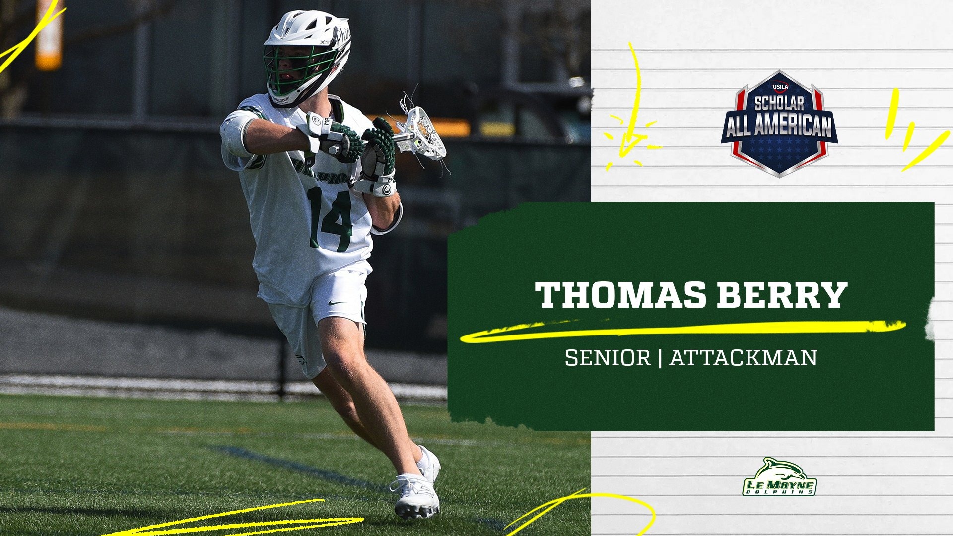 Thomas Berry named to USILA Scholar All-America Team