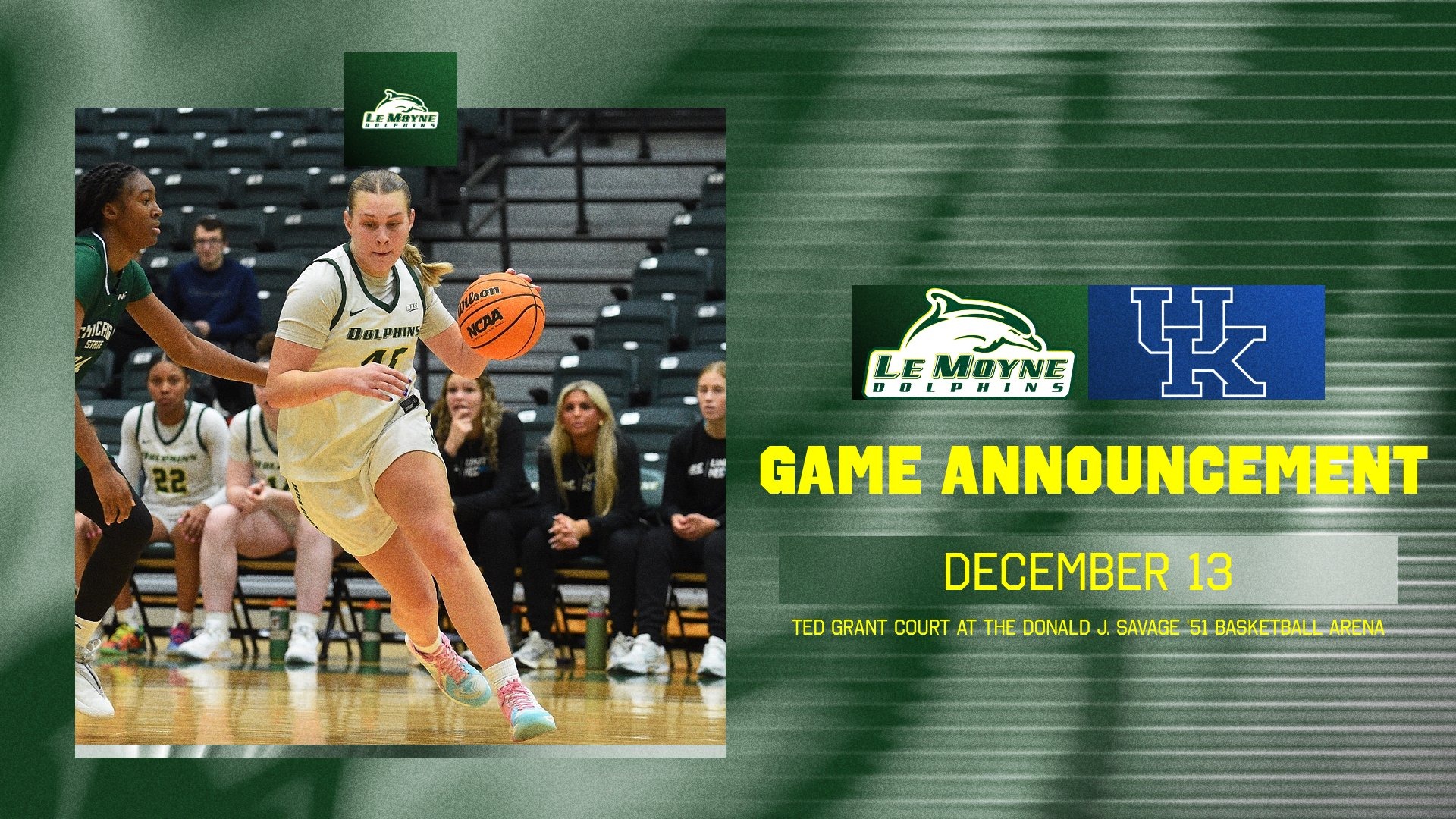 Women's basketball to host the University of Kentucky on December 13