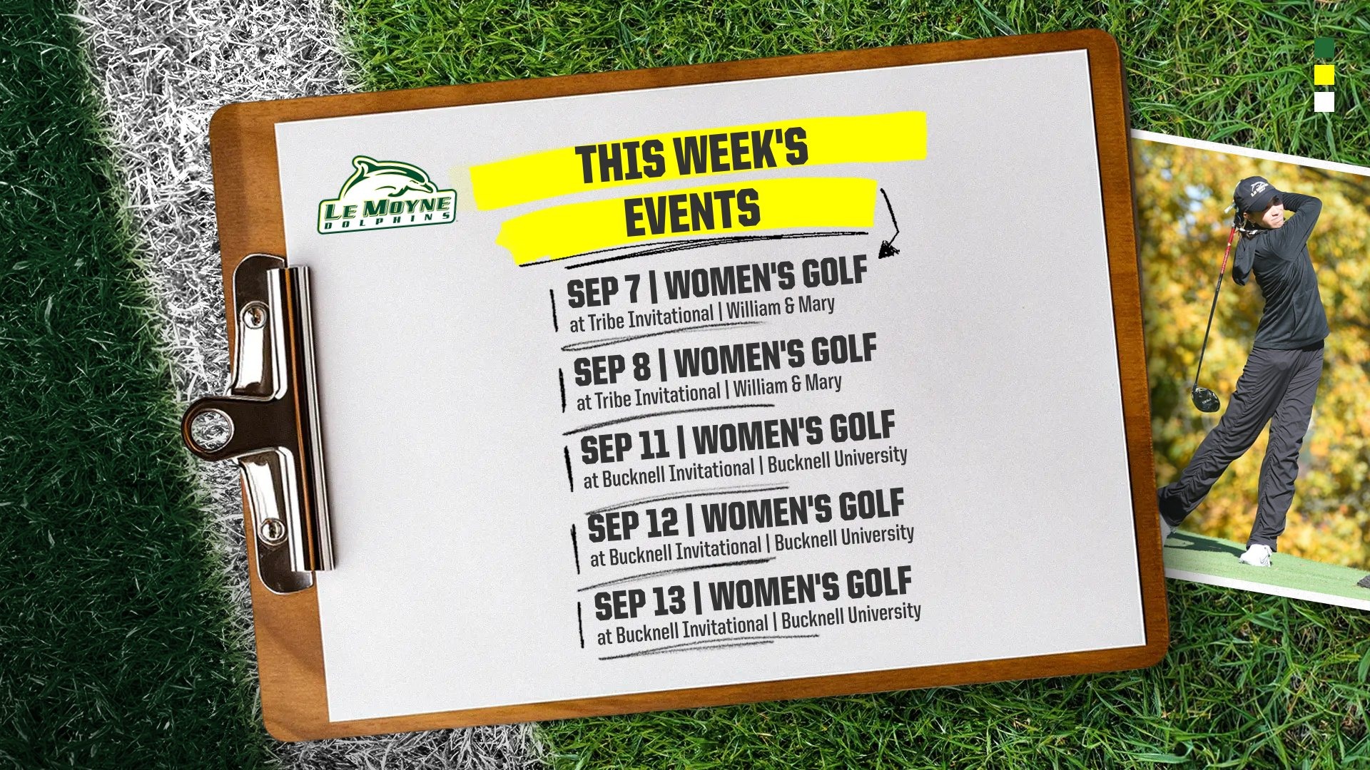 Women's Golf to compete at Tribe Invitational and Bucknell Invitational this week