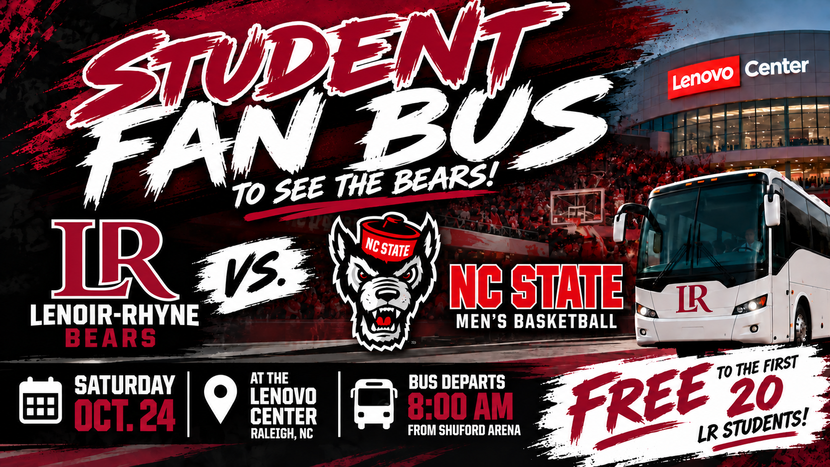 LR Fan Bus to NC State