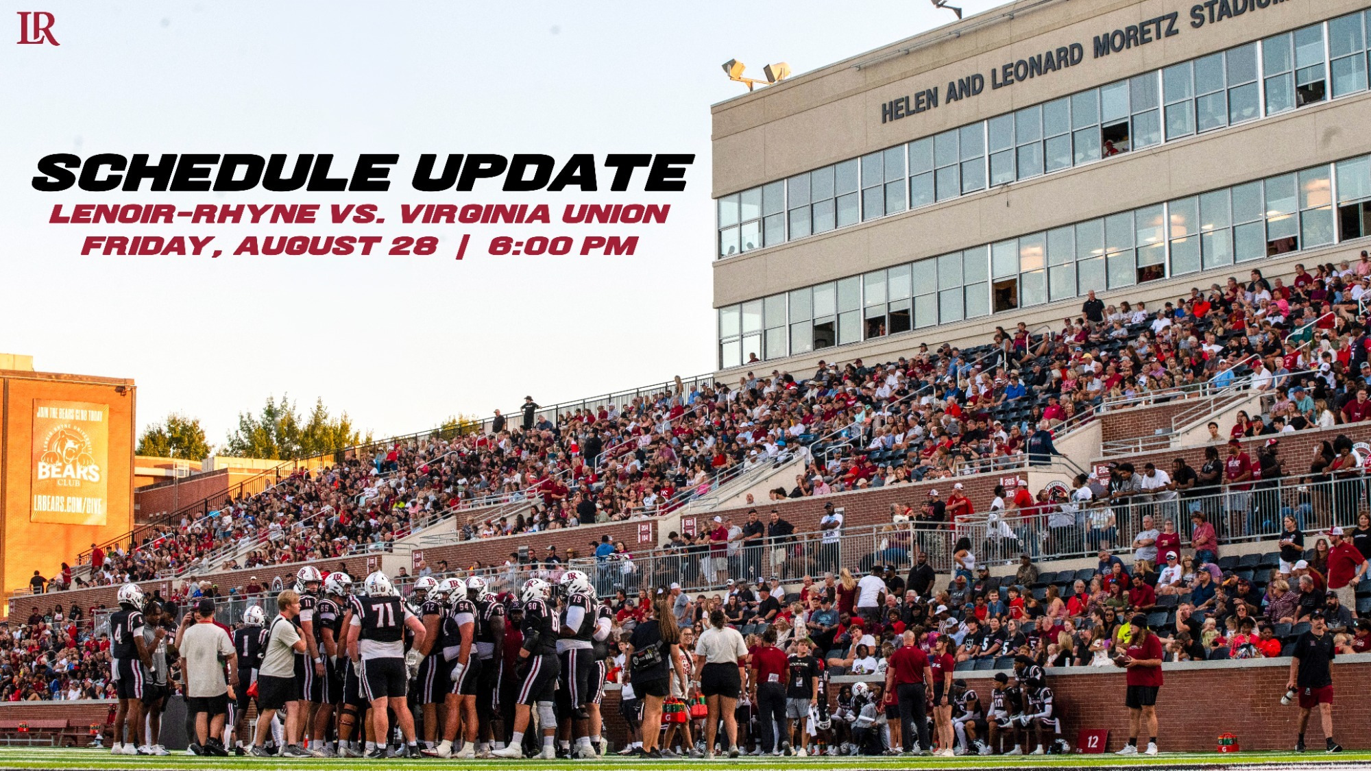 Lenoir-Rhyne vs. Virginia Union Schedule update
