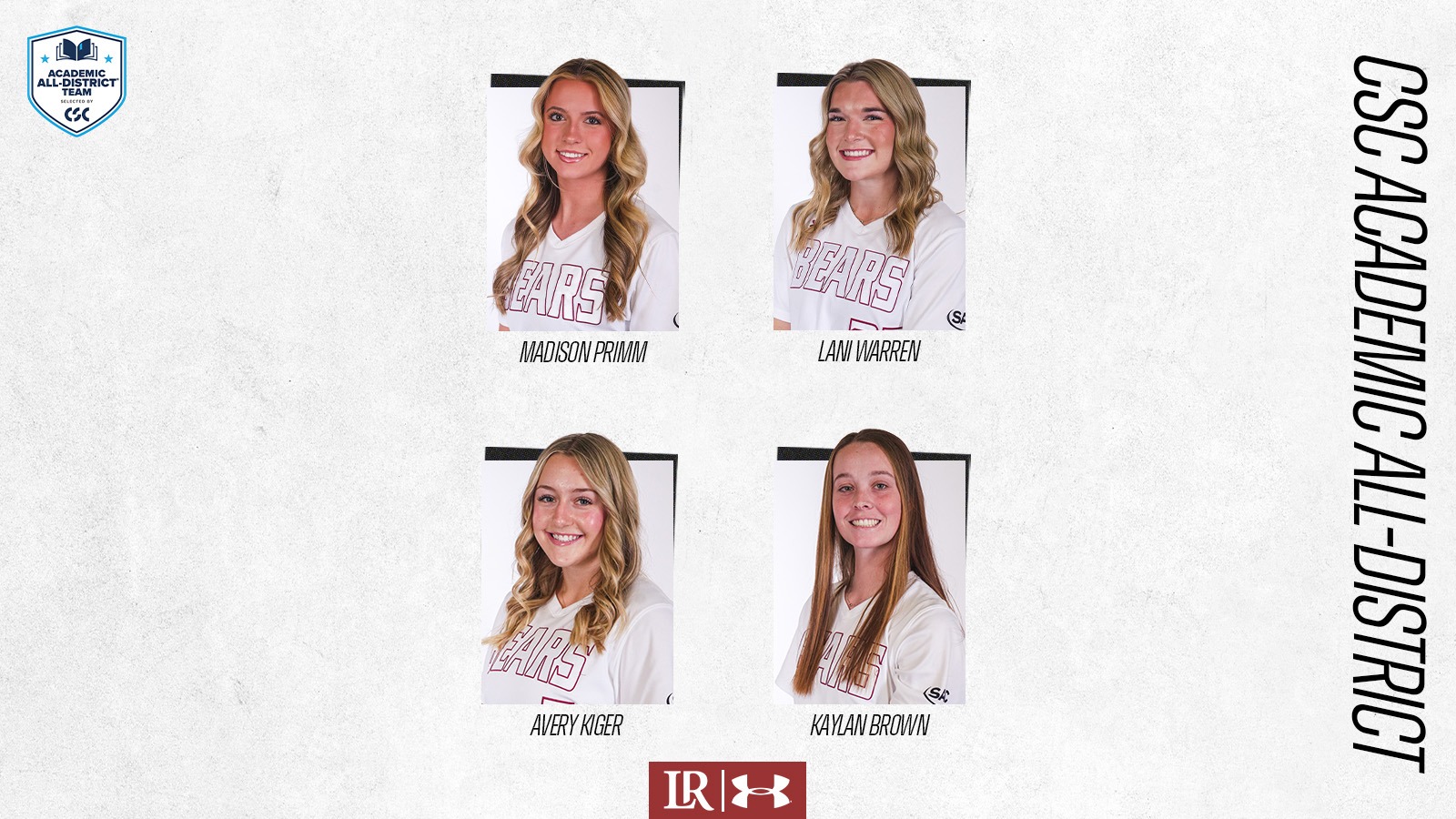 Academic All-District Softball