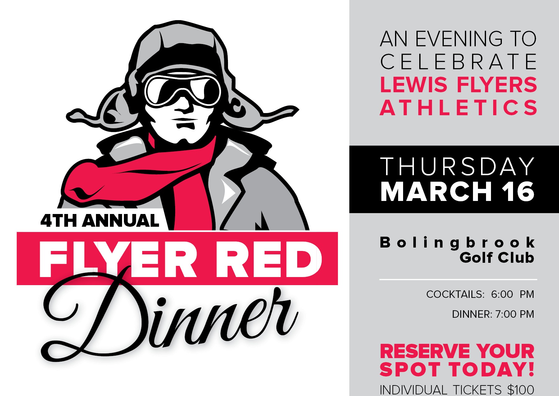 Flyer Red Dinner