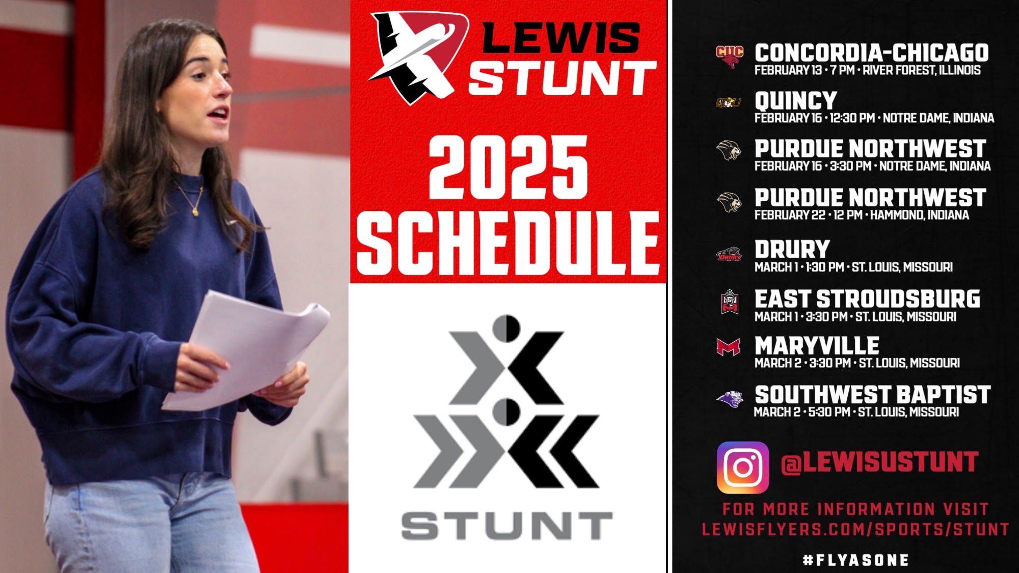 2025 LEWIS STUNT SCHEDULE