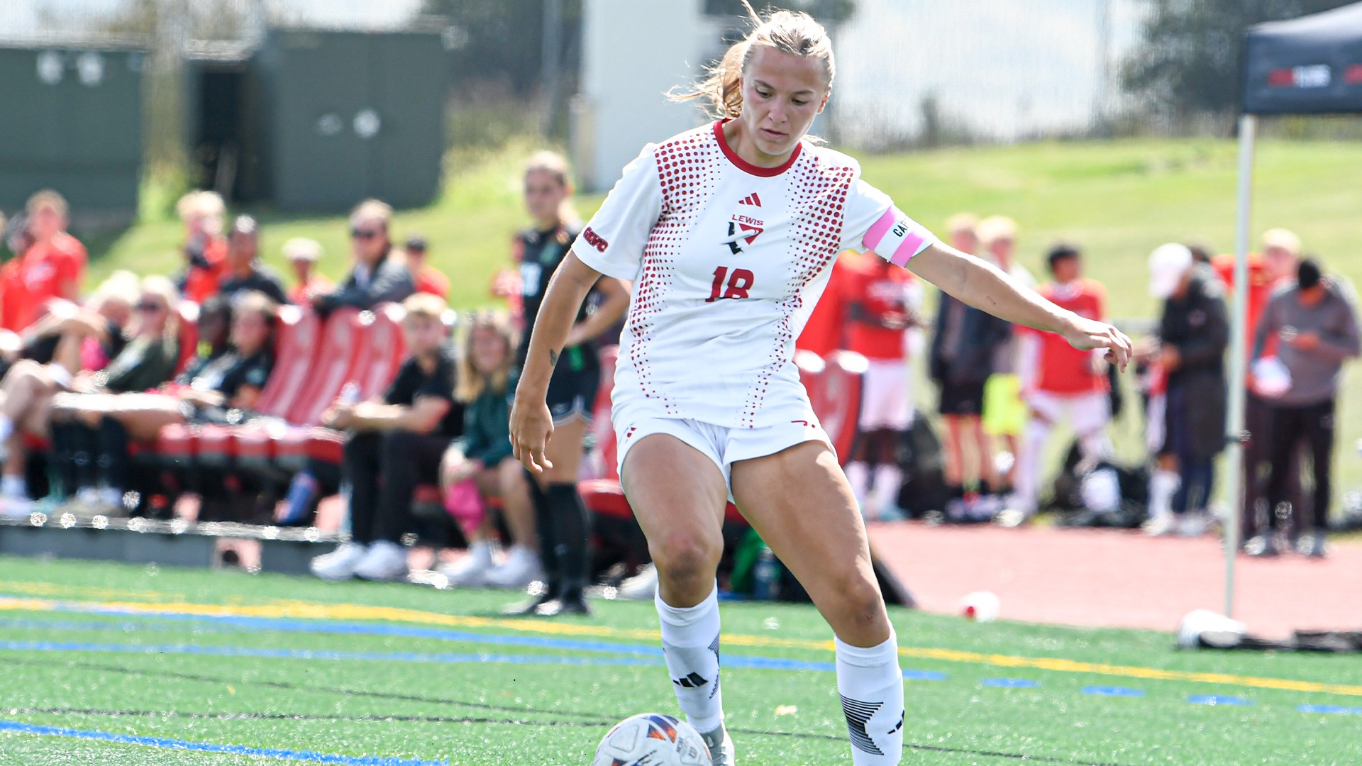 Krupp with ball against parkside