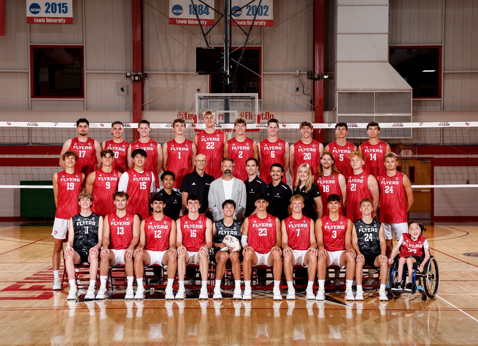 Lewis Men's Volleyball 2025-26 Team Photo