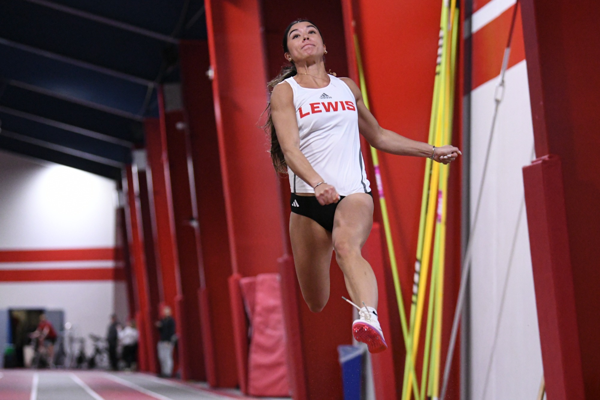 Denise Hernandez jumps against Purdue Fort Wayne