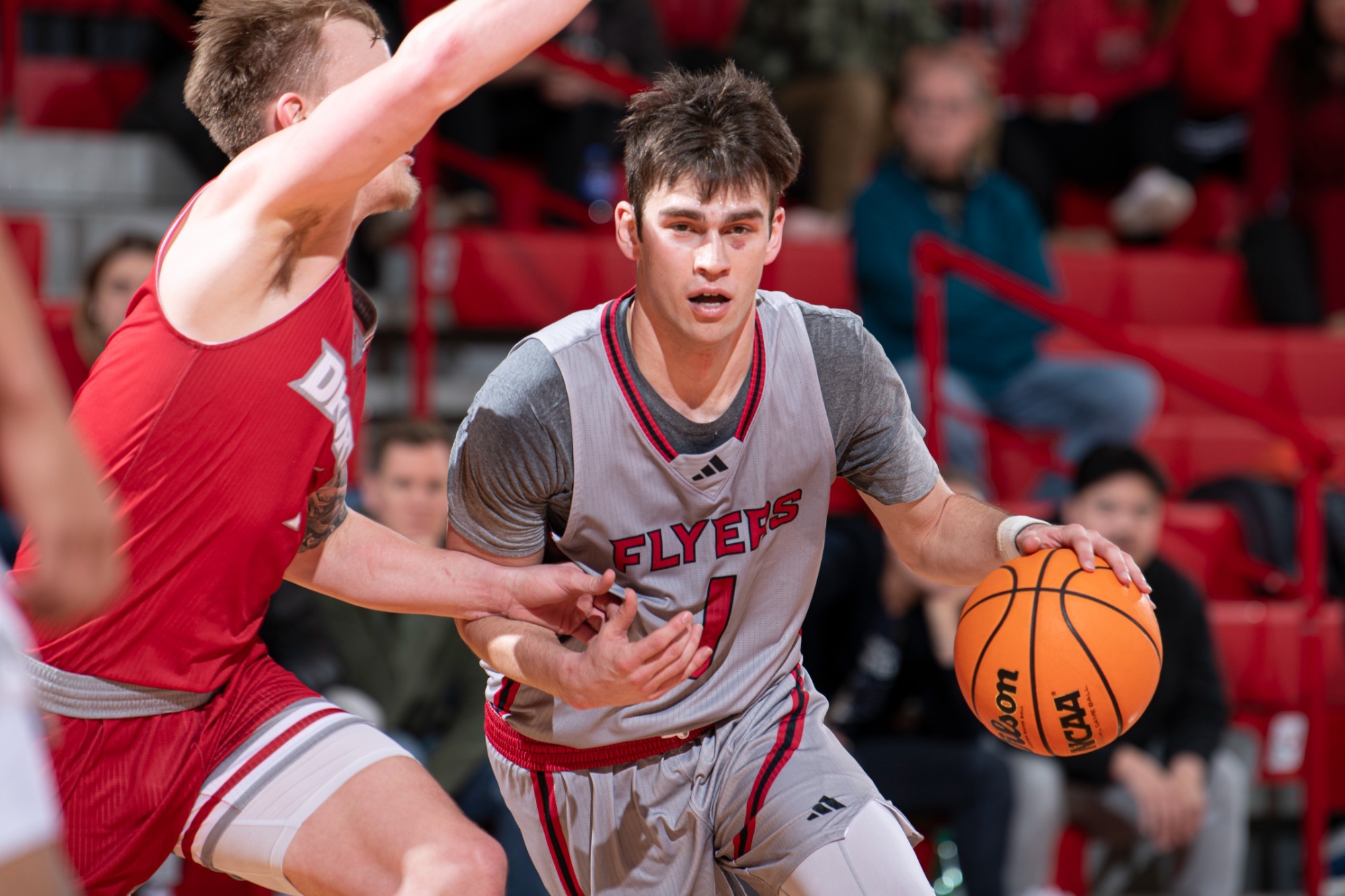 Ryan Hall dribbles against a defender