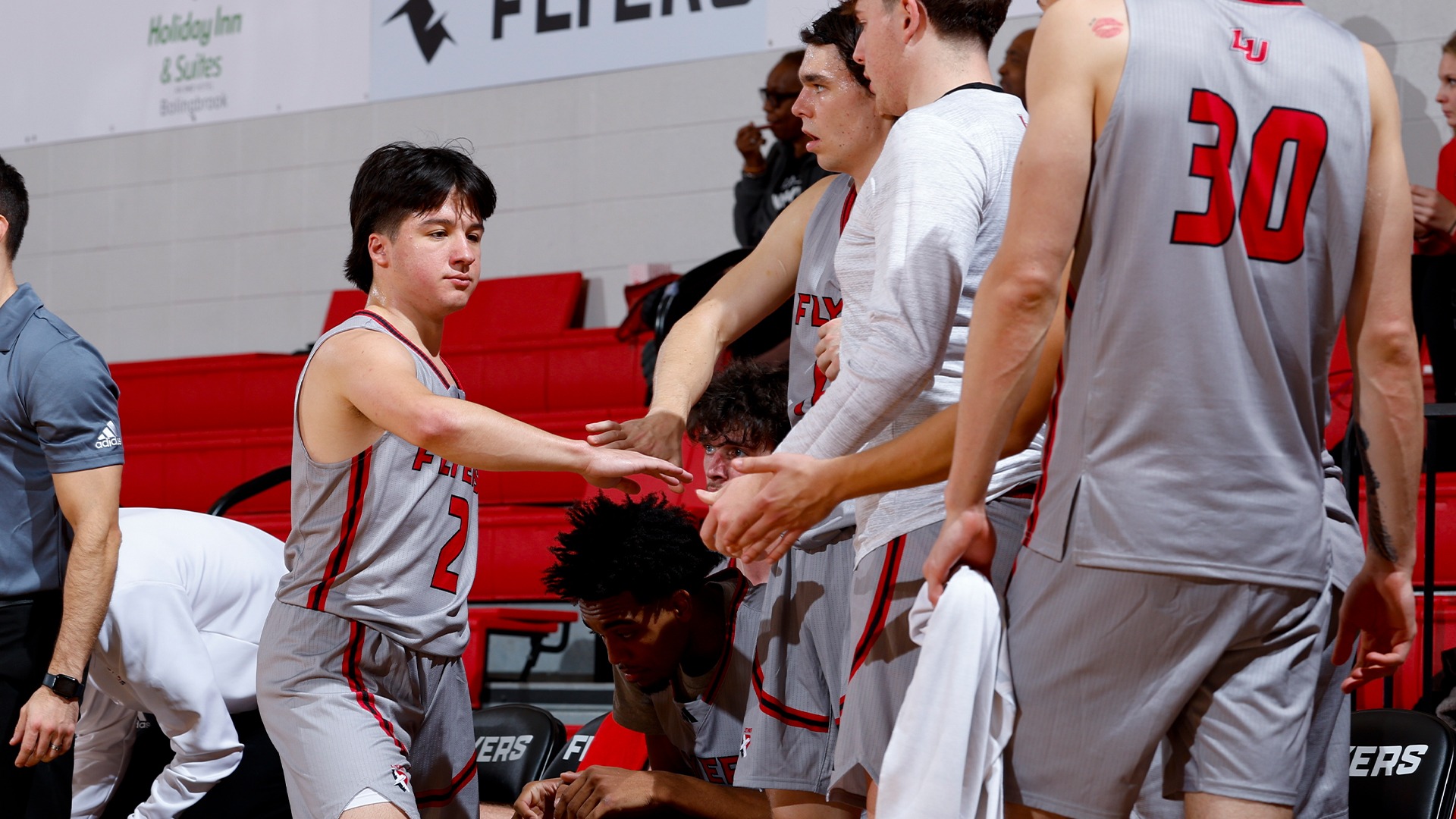 Cale Cosme walked to bench