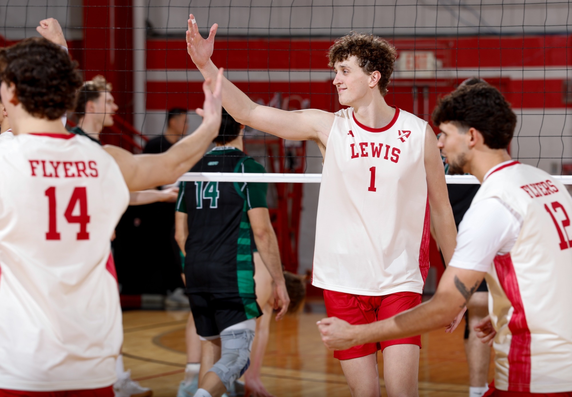 Frederick Kreuger-Beer Celebrates a point