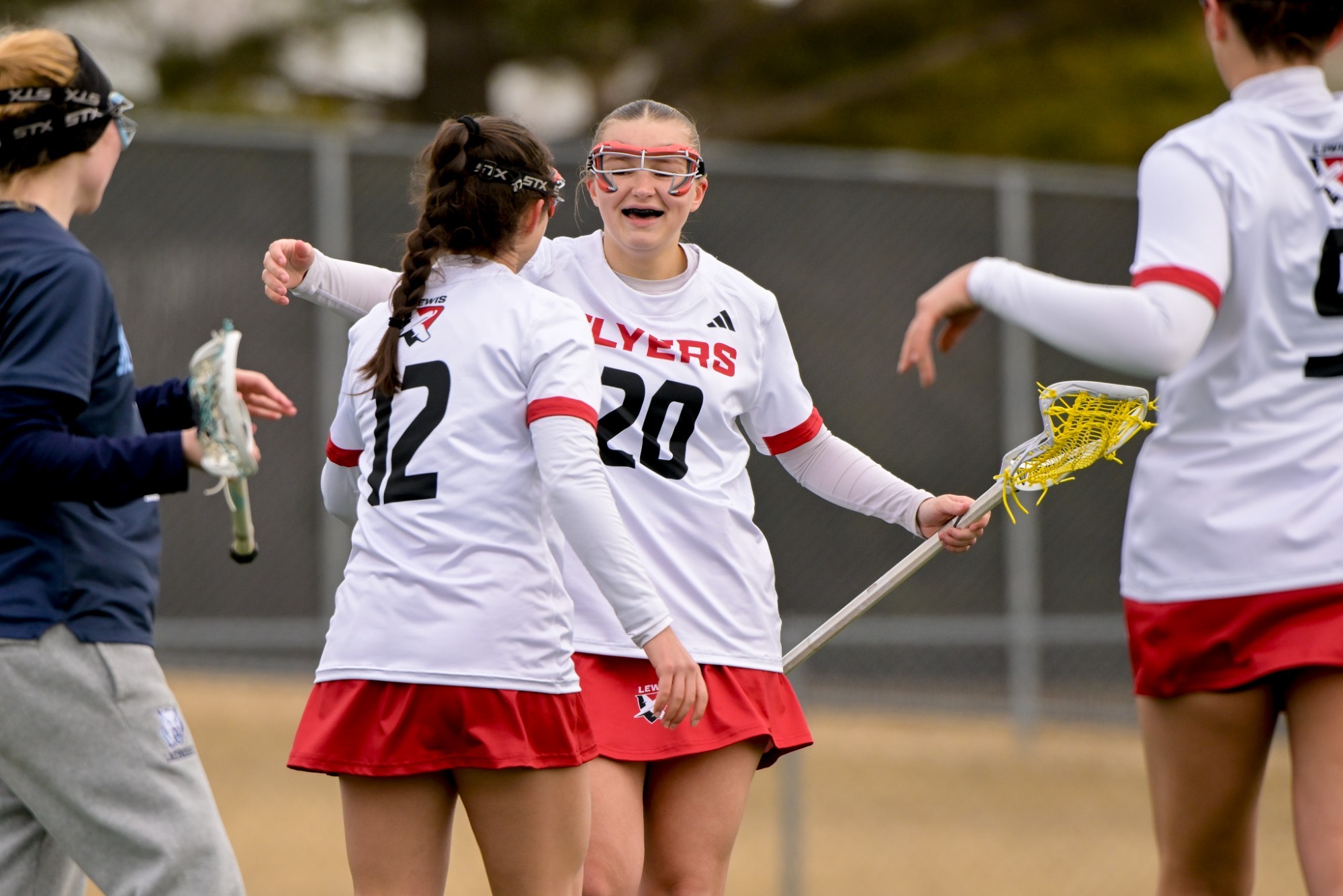 Kayla Clark celebrates a goal