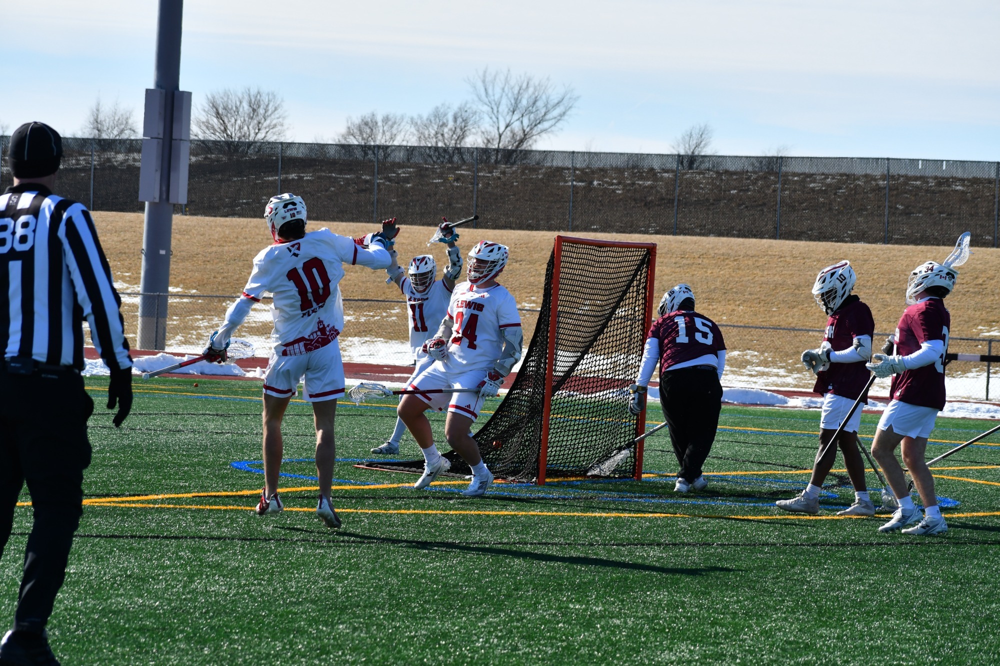 Paul Ruskoski celebrates a goal