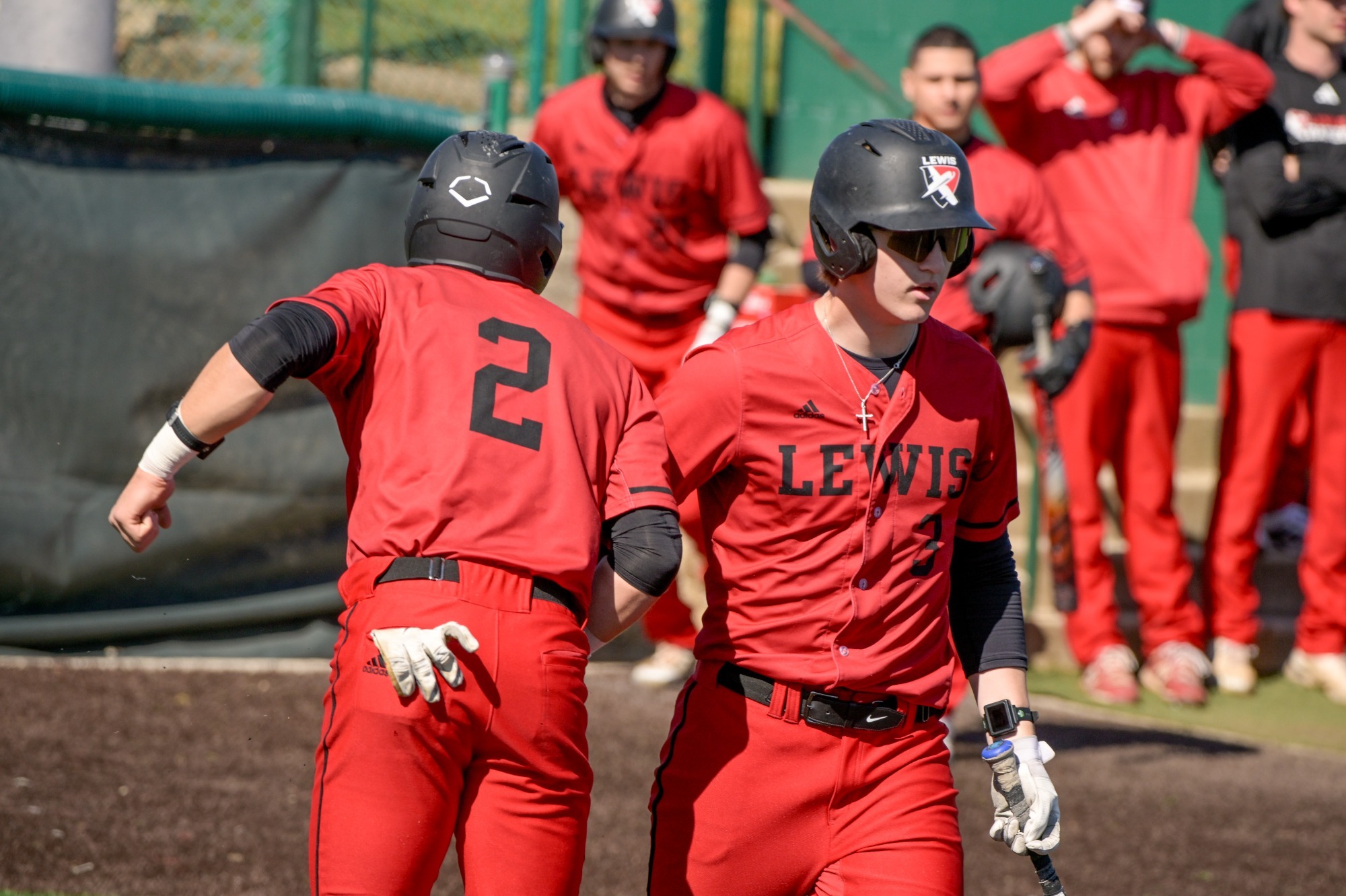 Jimmy Spellman walks to home plate