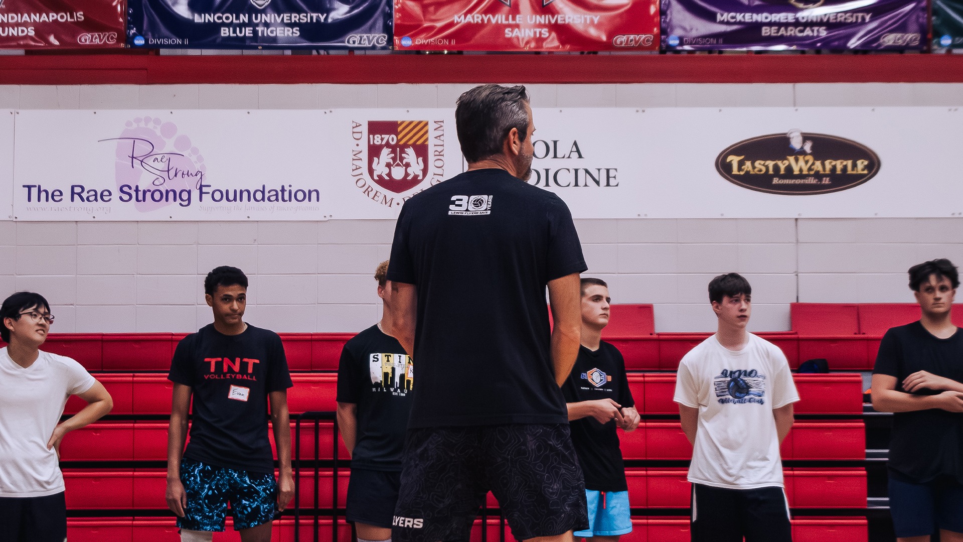 Dan Friend coaching Lewis summer camps