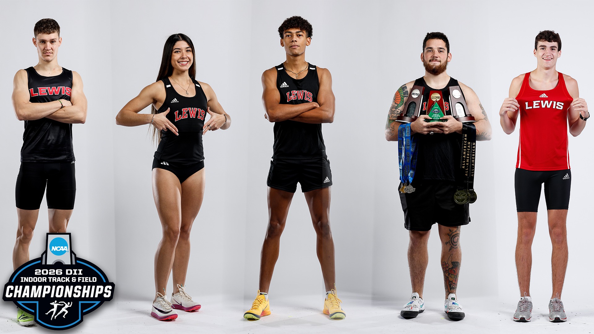 Track and Field 2026 Indoor Championship NCAAs Graphic