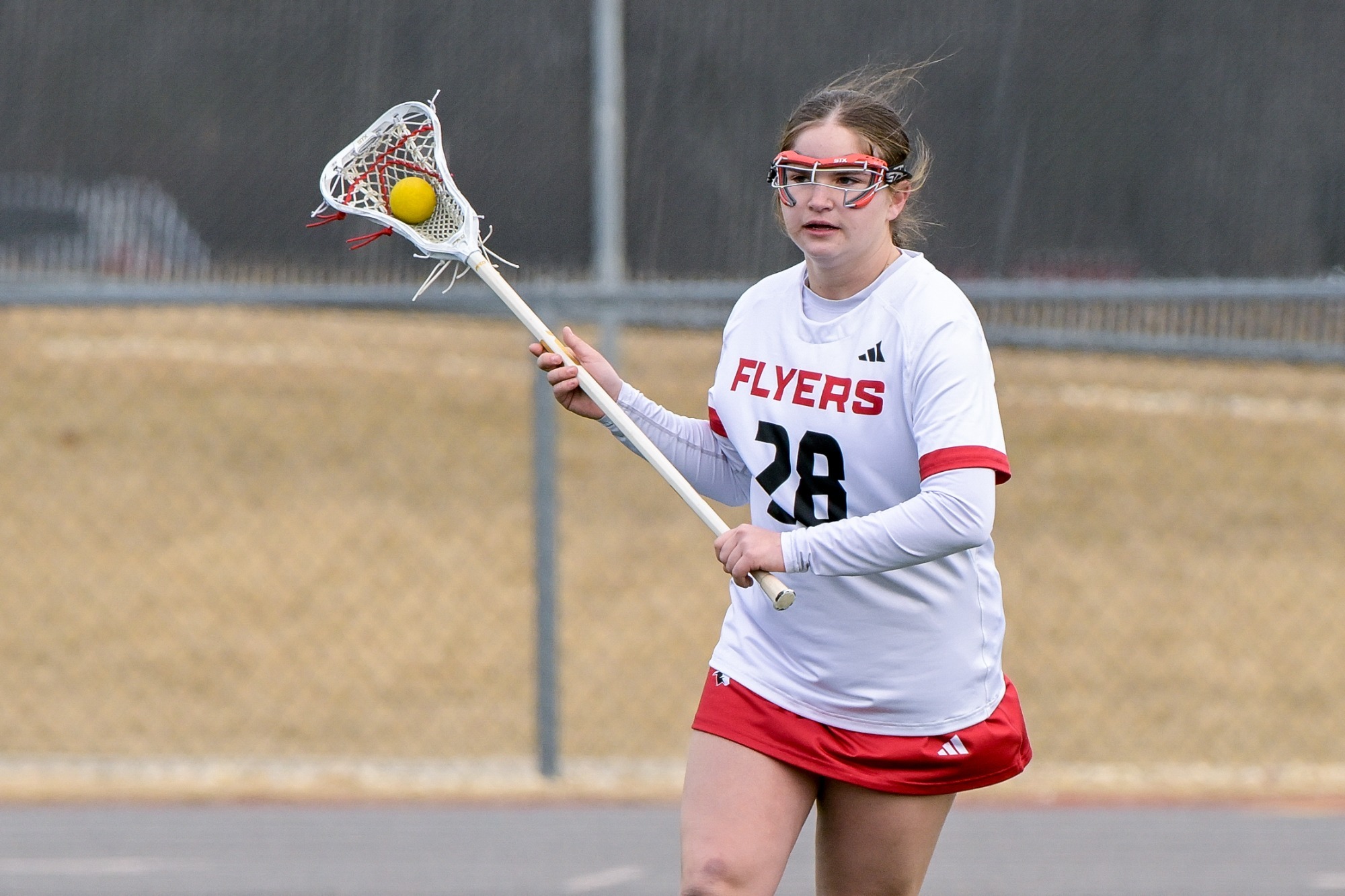 Sam Sandefur holds a ball