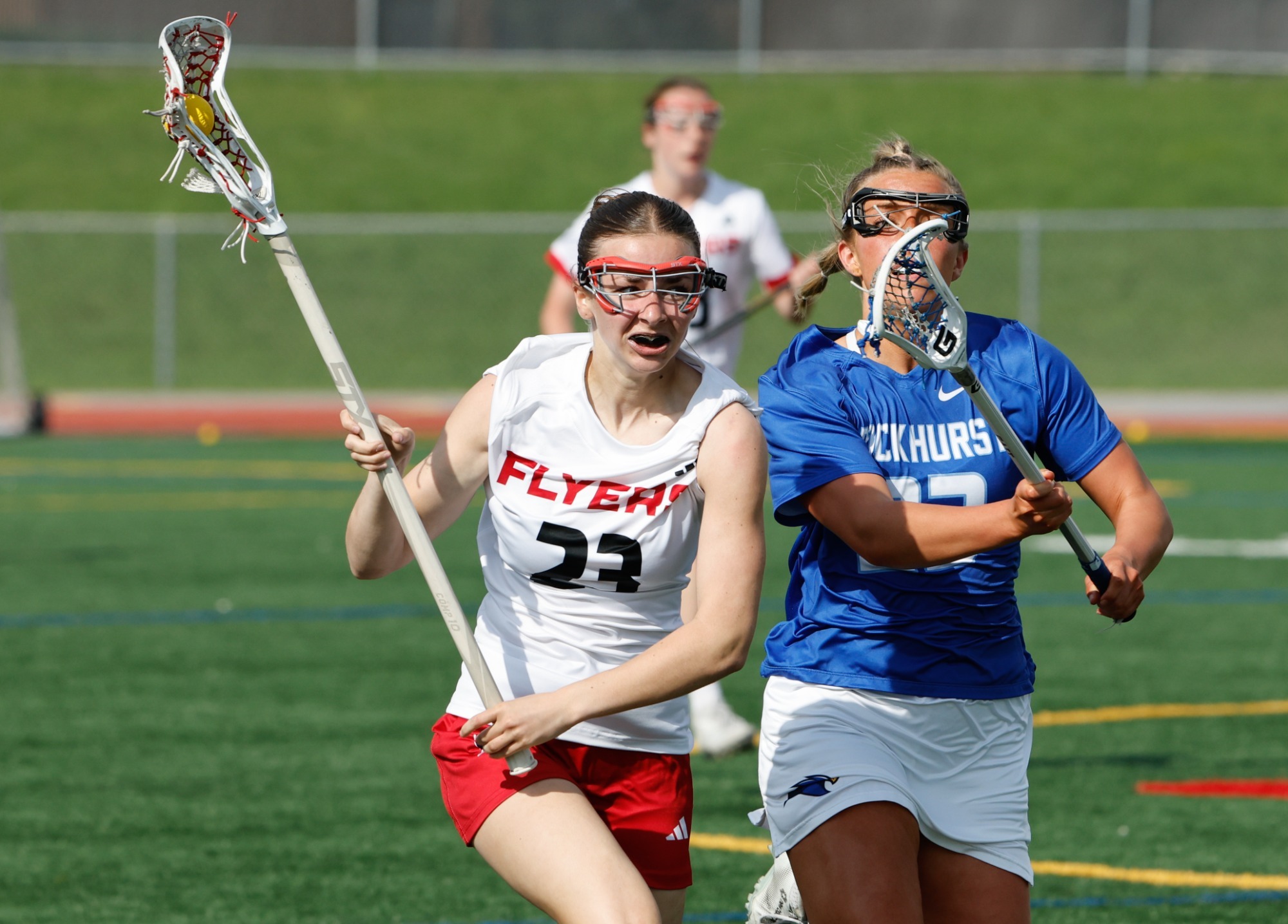 Hannah Maxwell runs up the field