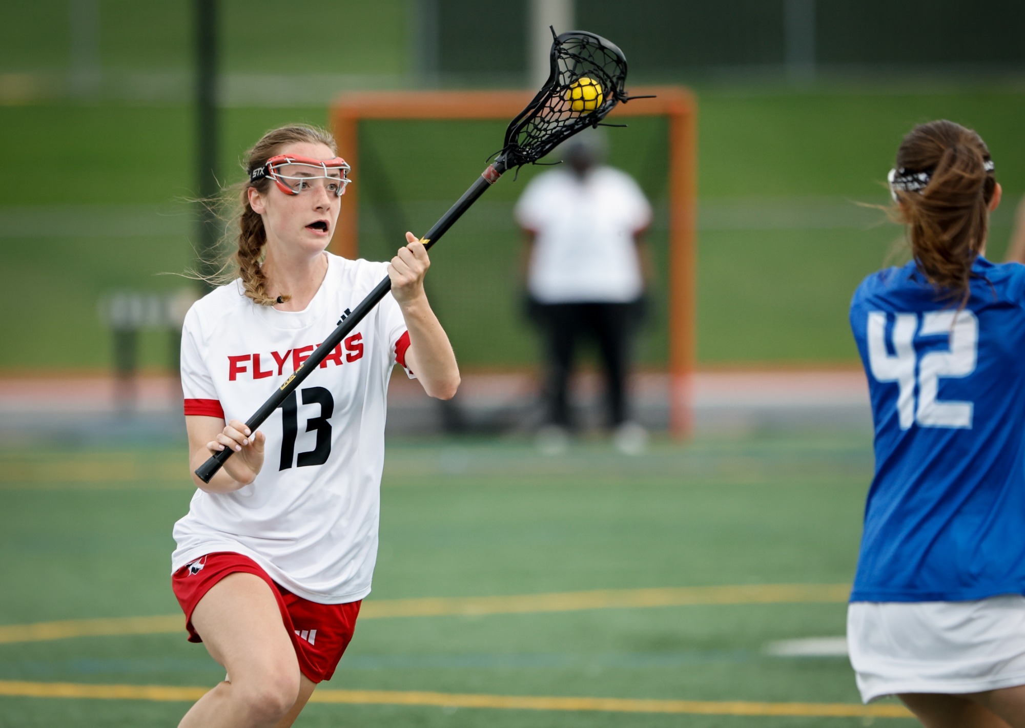 Amelia Procyk runs up the field