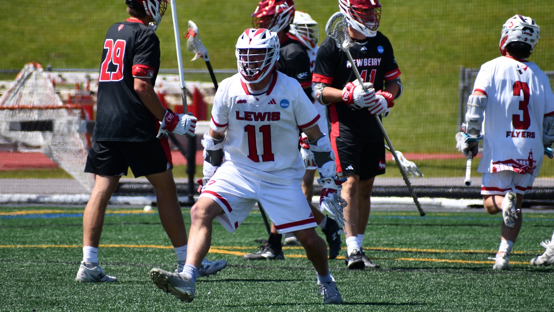Kohl Wesner celebrates a goal
