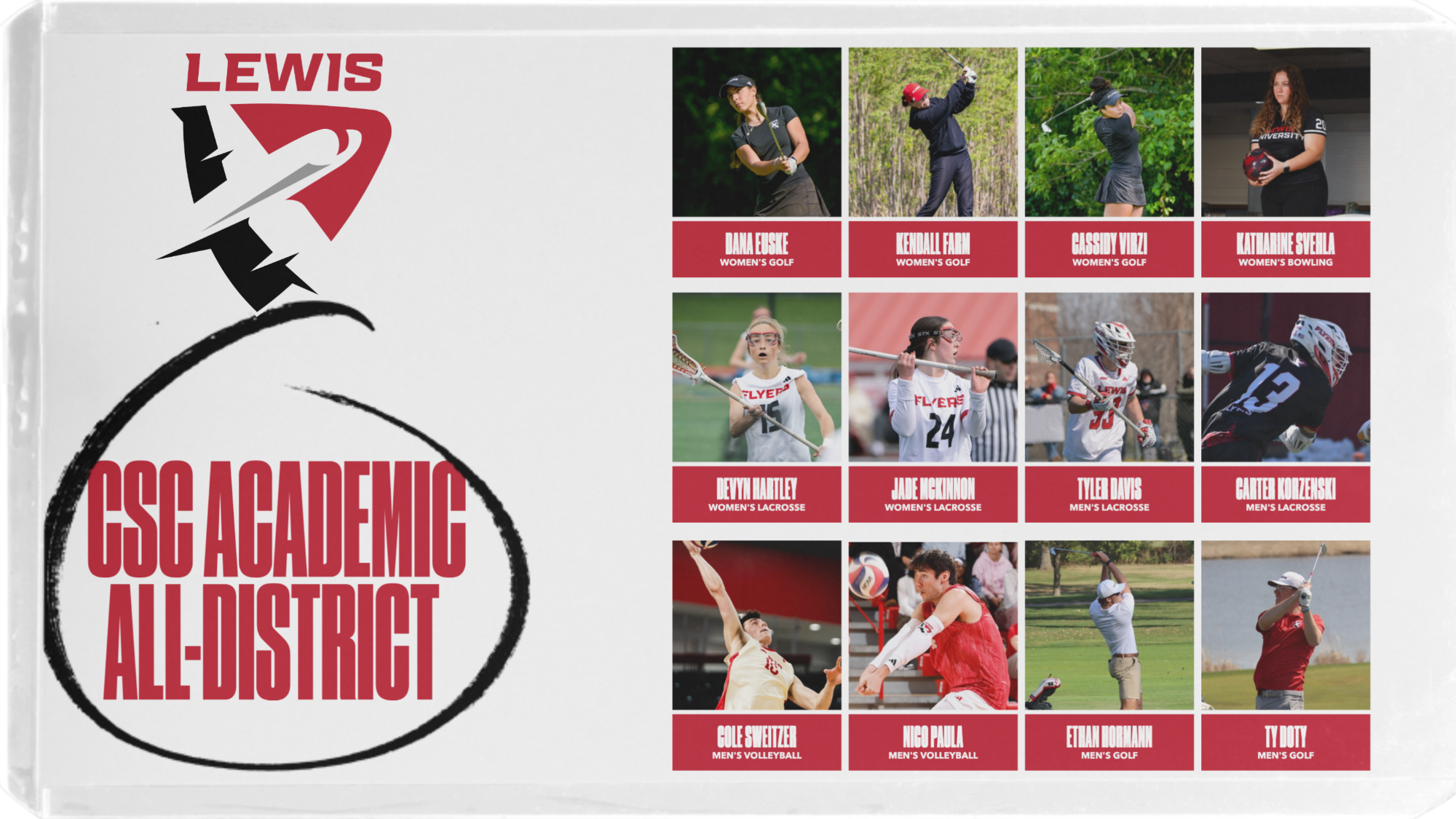 Academic All-District graphic 2026